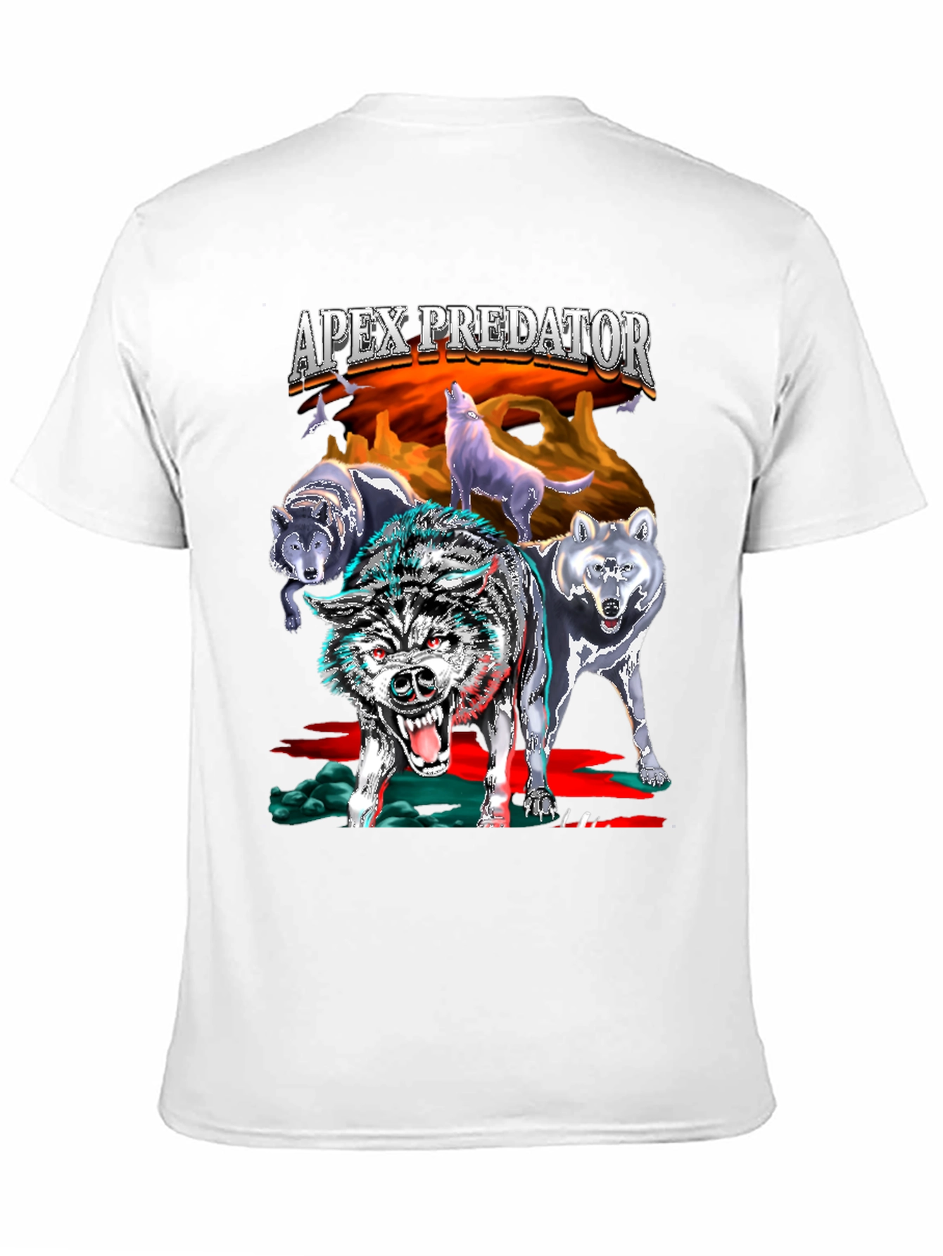 Apex Predator Wolf Pack Black T-Shirt