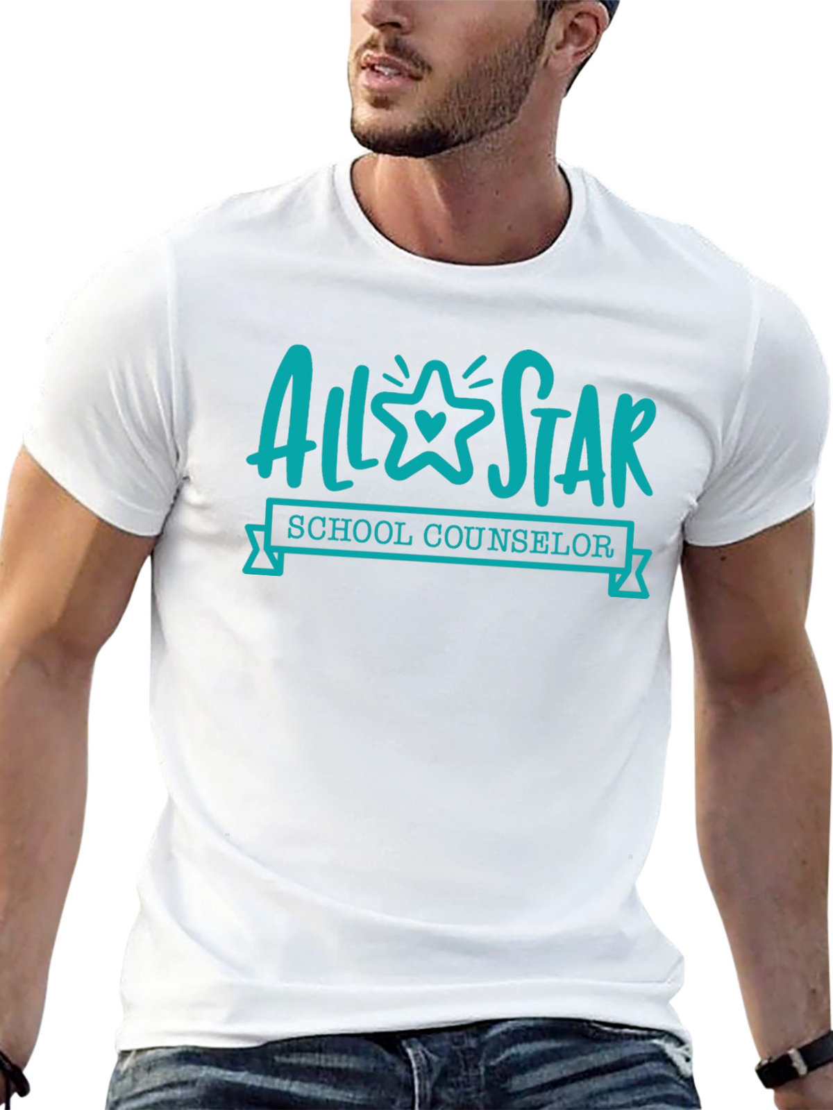 All-Star School Counselor Black T-Shirt