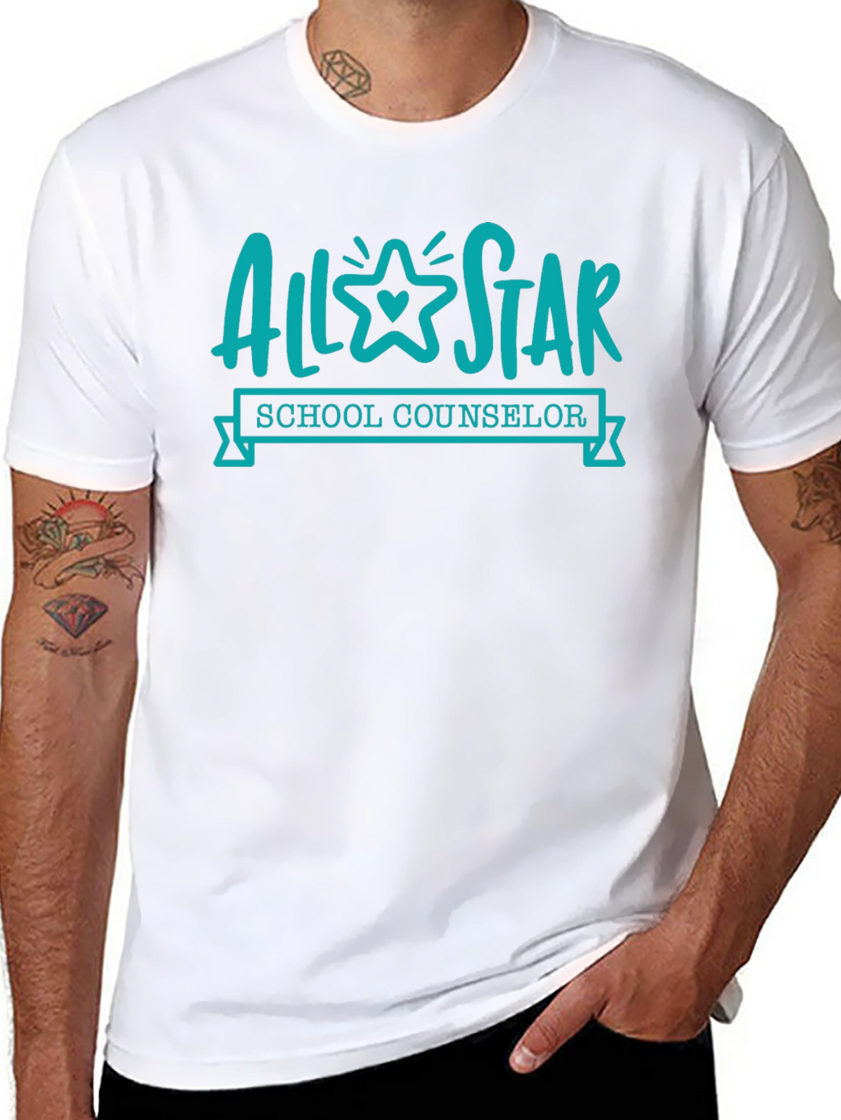 All-Star School Counselor Black T-Shirt