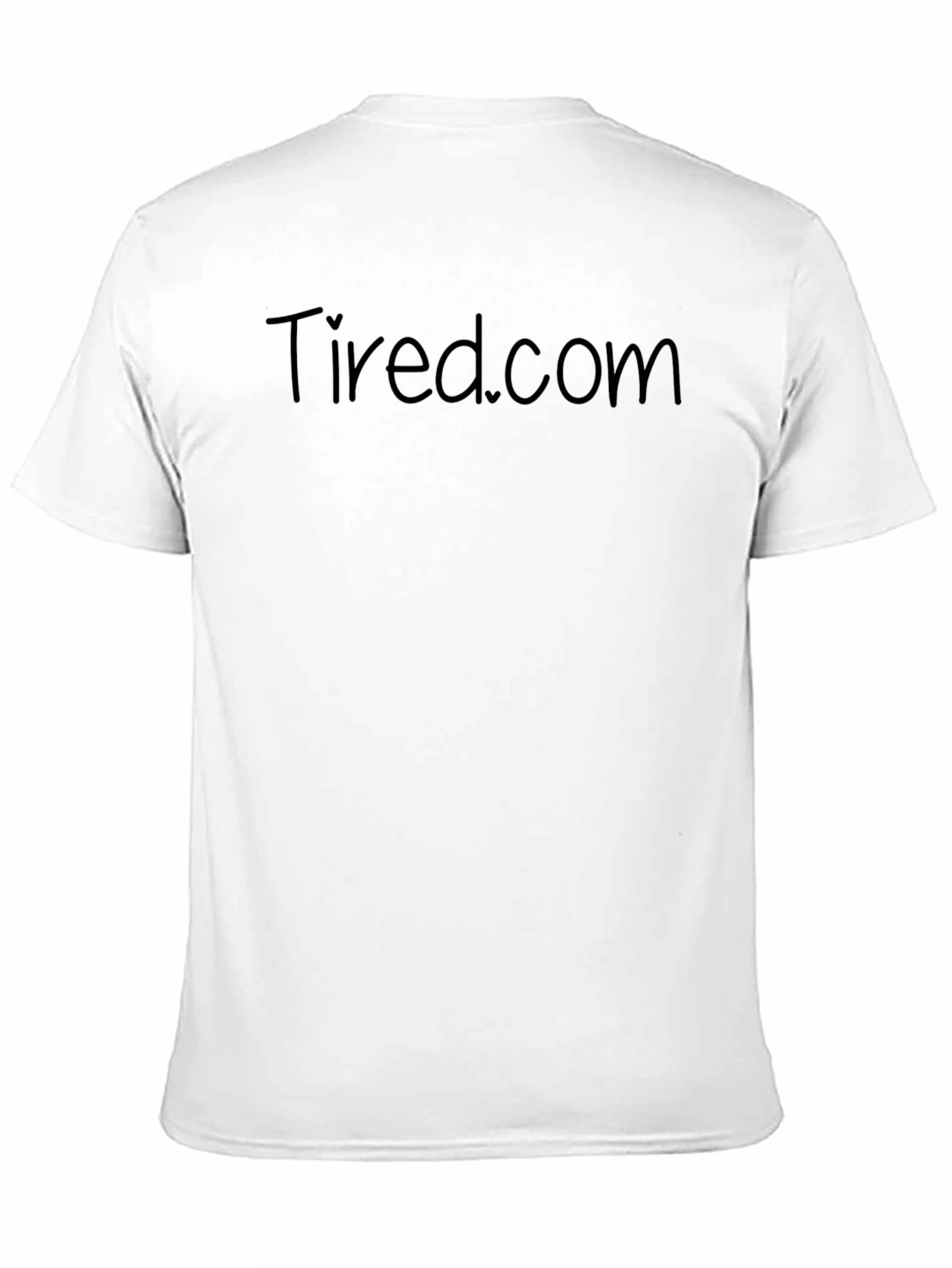 Tired.com Black Crew Neck T-Shirt
