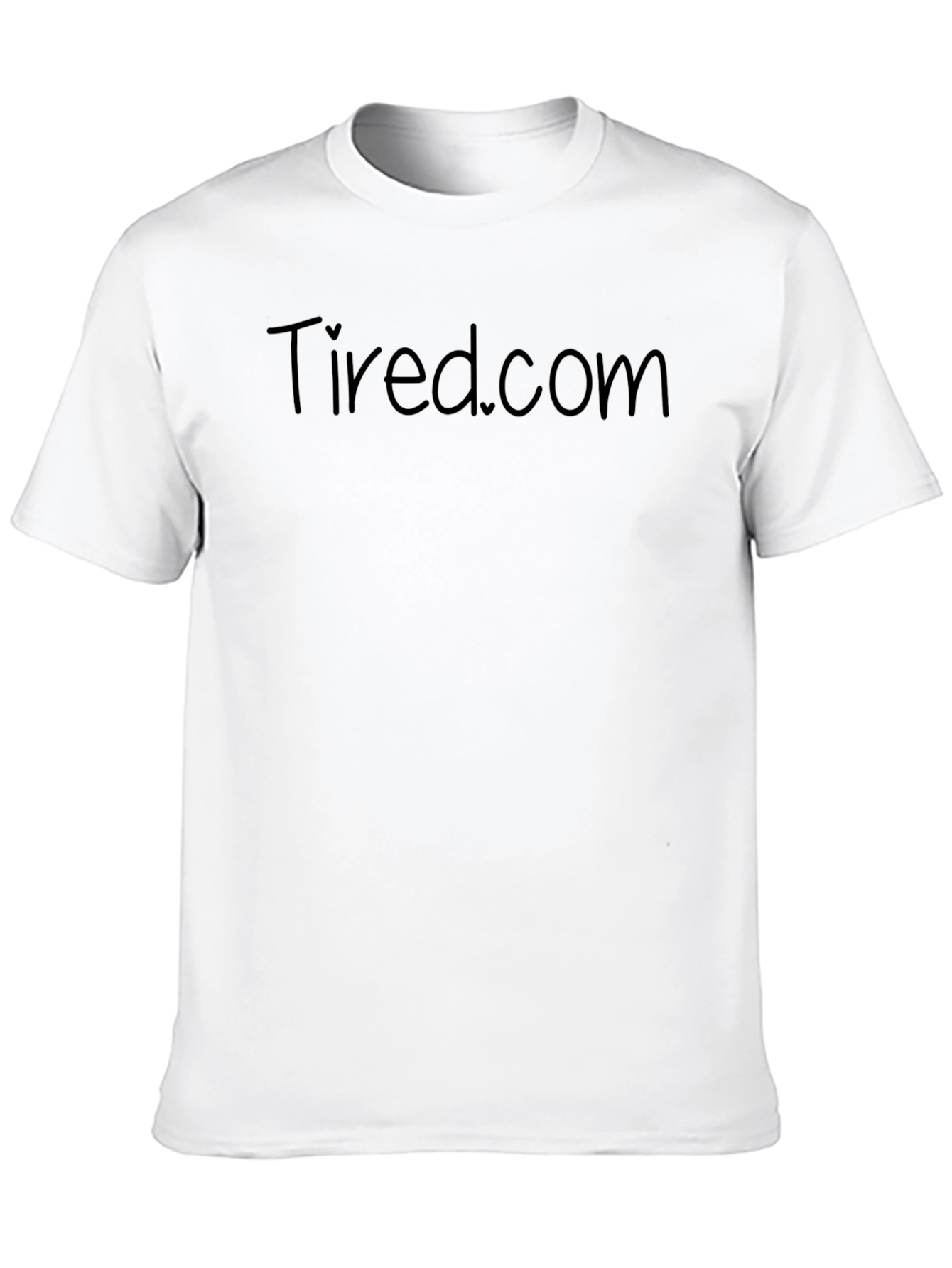 Tired.com Black Crew Neck T-Shirt