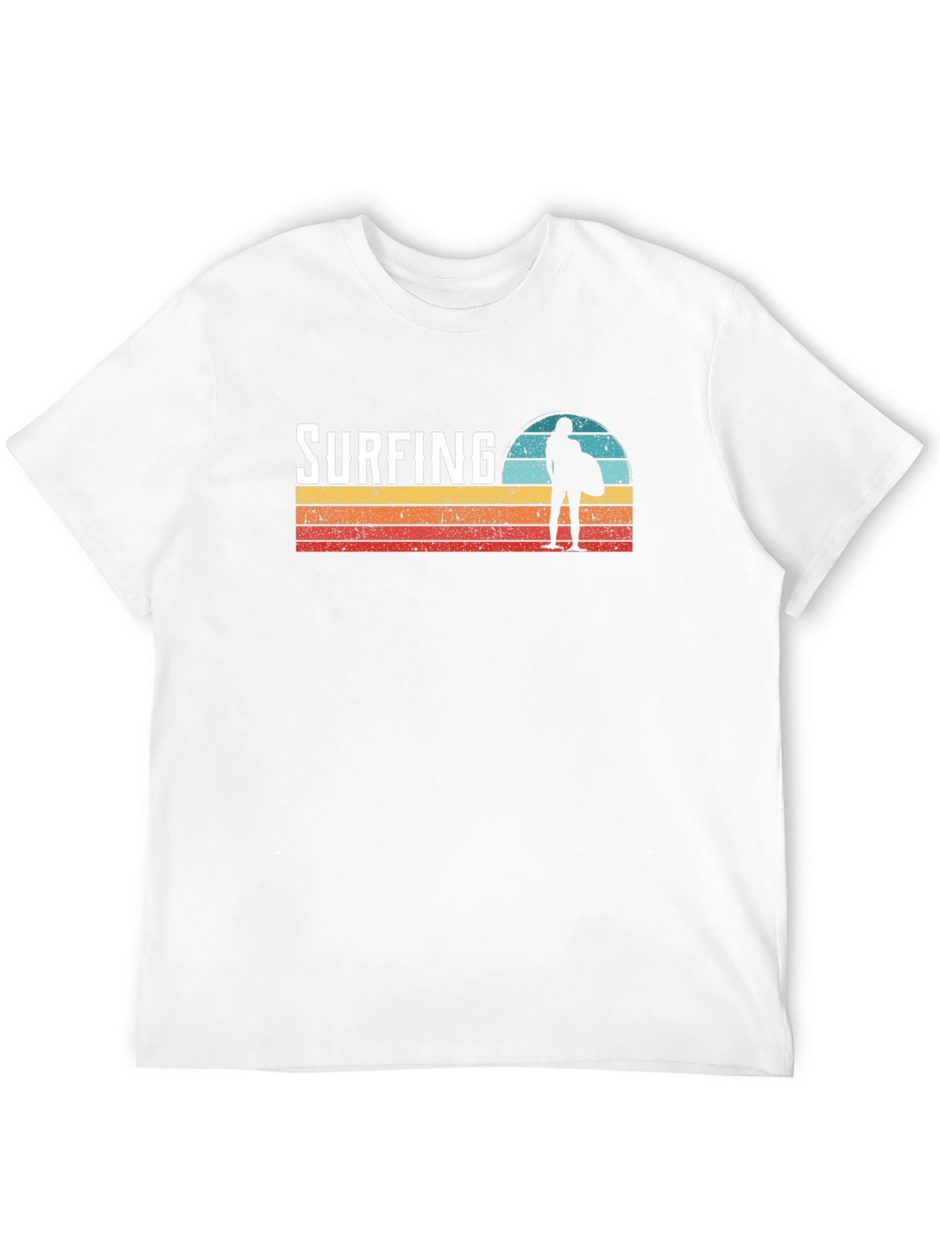 Surfing Sunset Graphic Tee - Cool Surfer T-Shirt