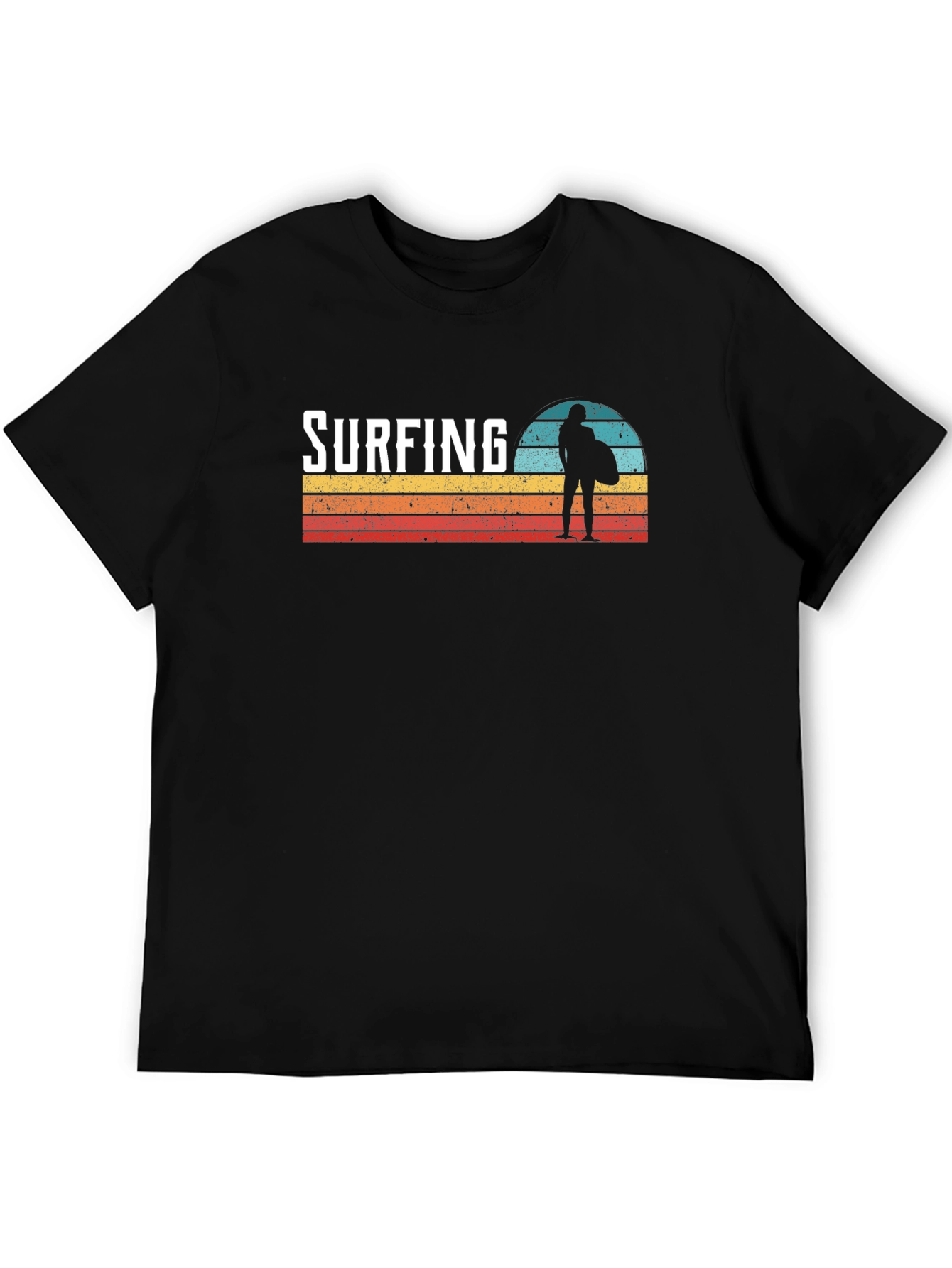 Surfing Sunset Graphic Tee - Cool Surfer T-Shirt