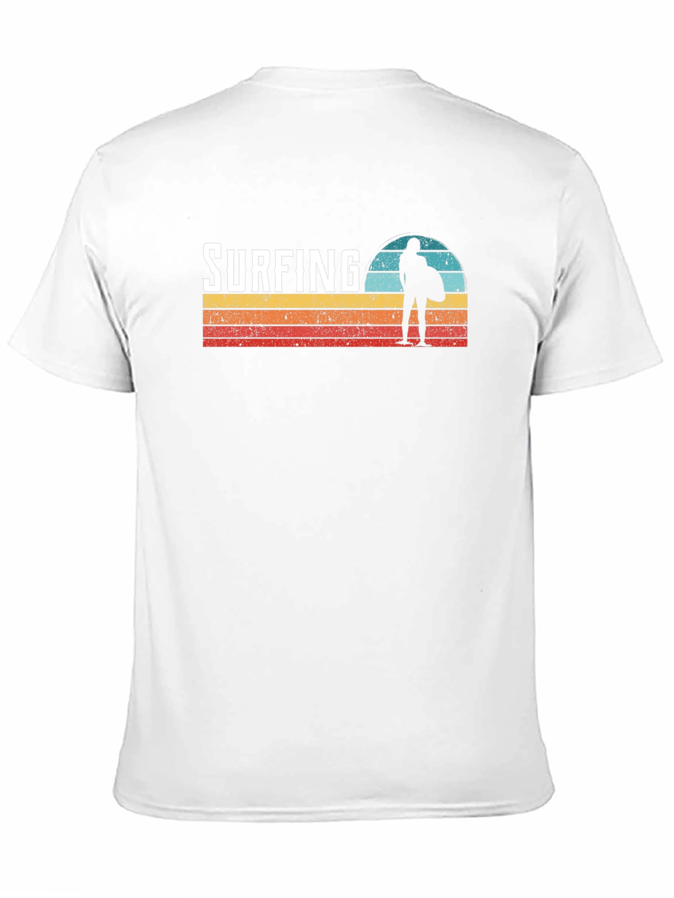 Surfing Sunset Graphic Tee - Cool Surfer T-Shirt