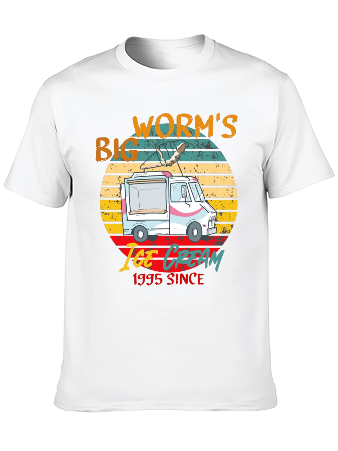 Big Worms Ice Cream Since 1995 Graphic Tee
