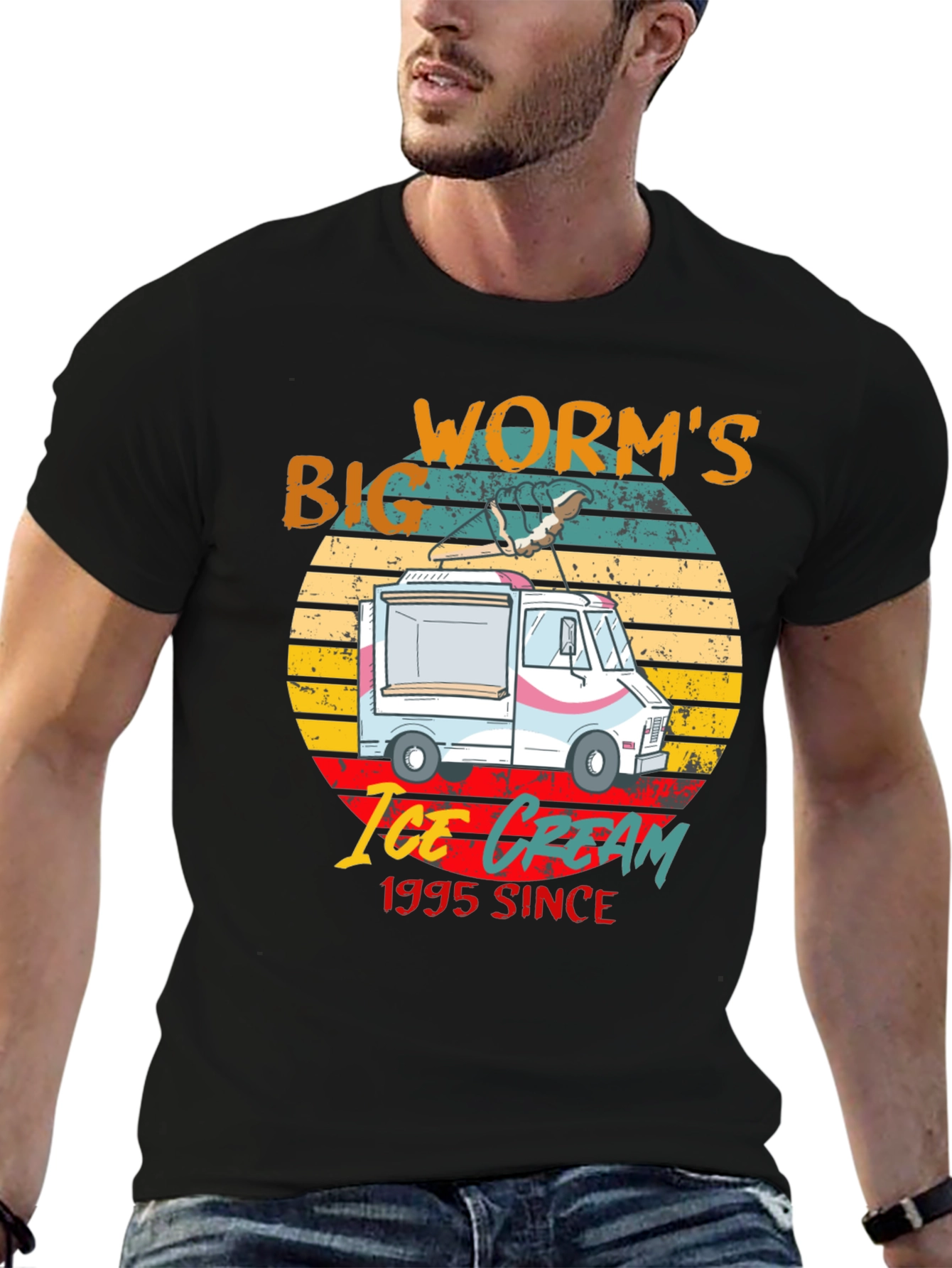 Big Worms Ice Cream Since 1995 Graphic Tee