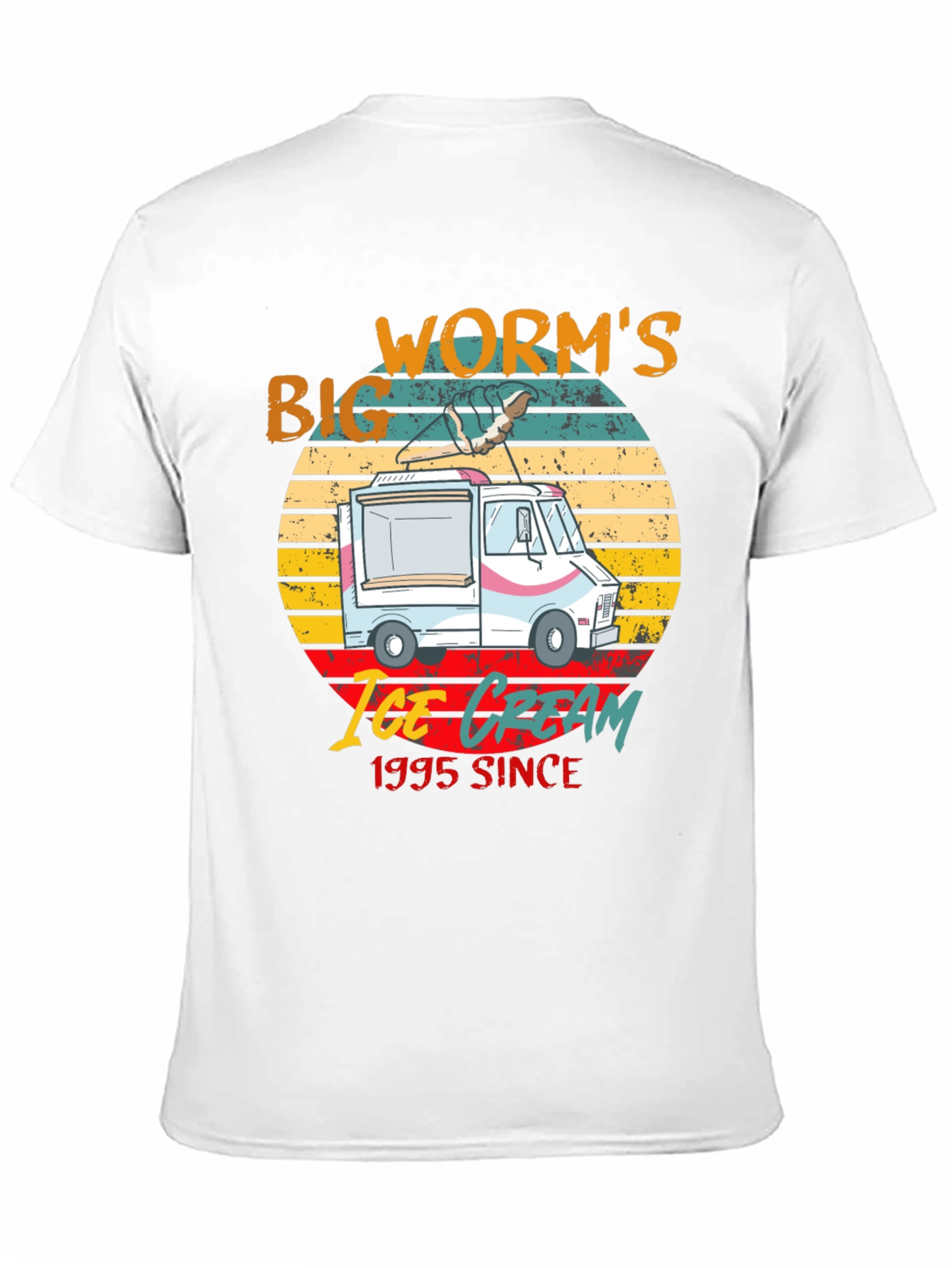 Big Worms Ice Cream Since 1995 Graphic Tee