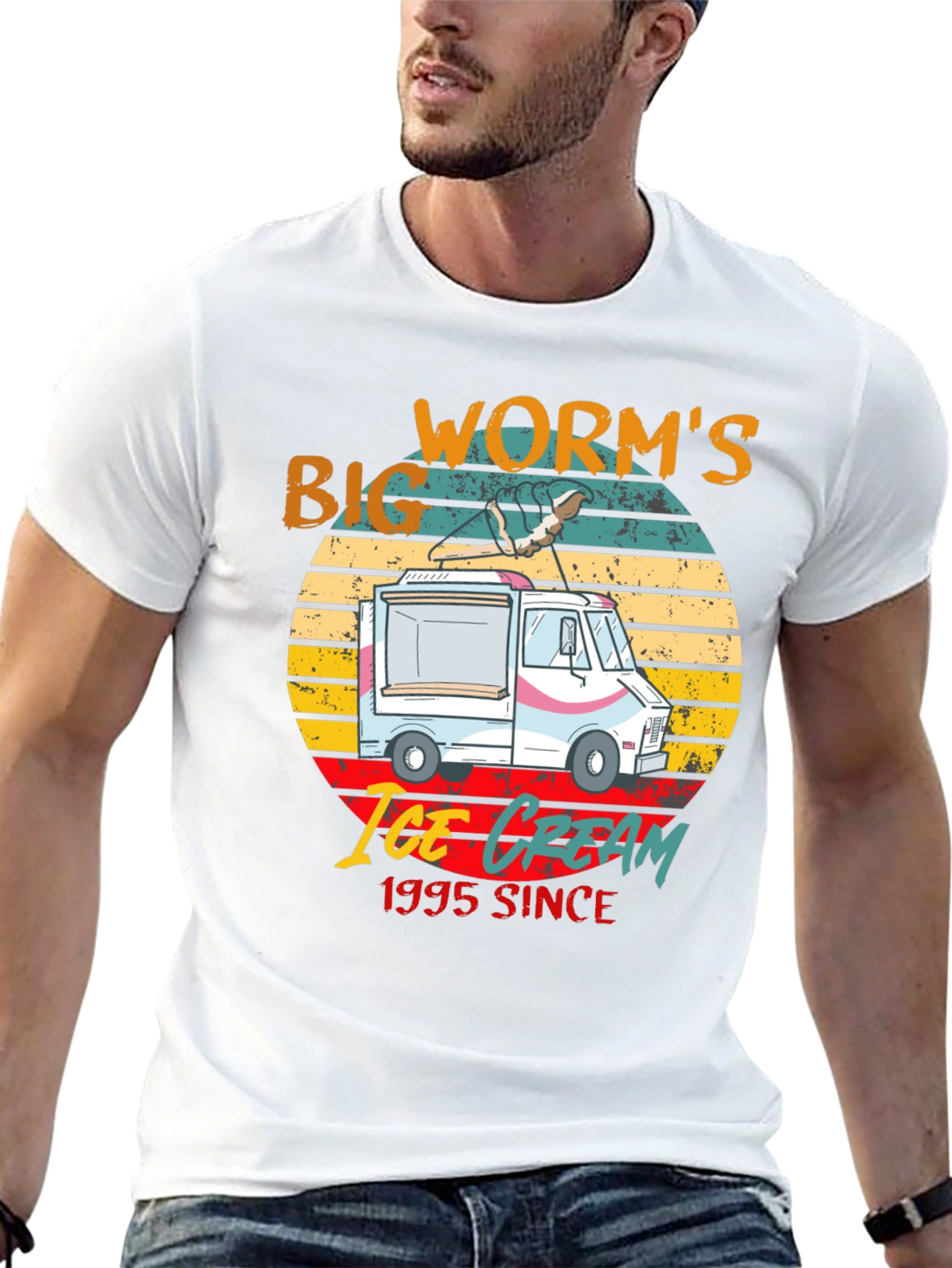 Big Worms Ice Cream Since 1995 Graphic Tee