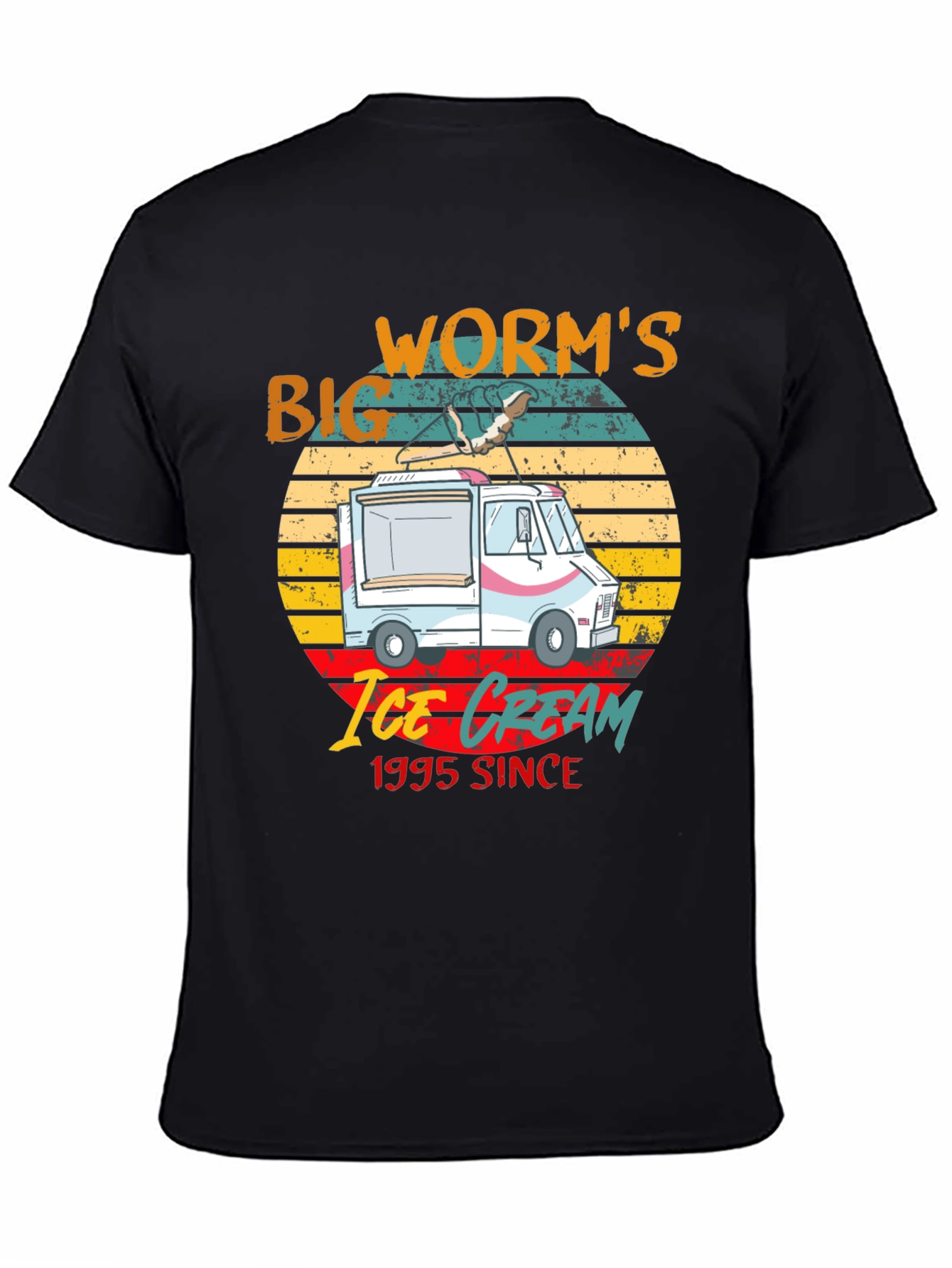 Big Worms Ice Cream Since 1995 Graphic Tee