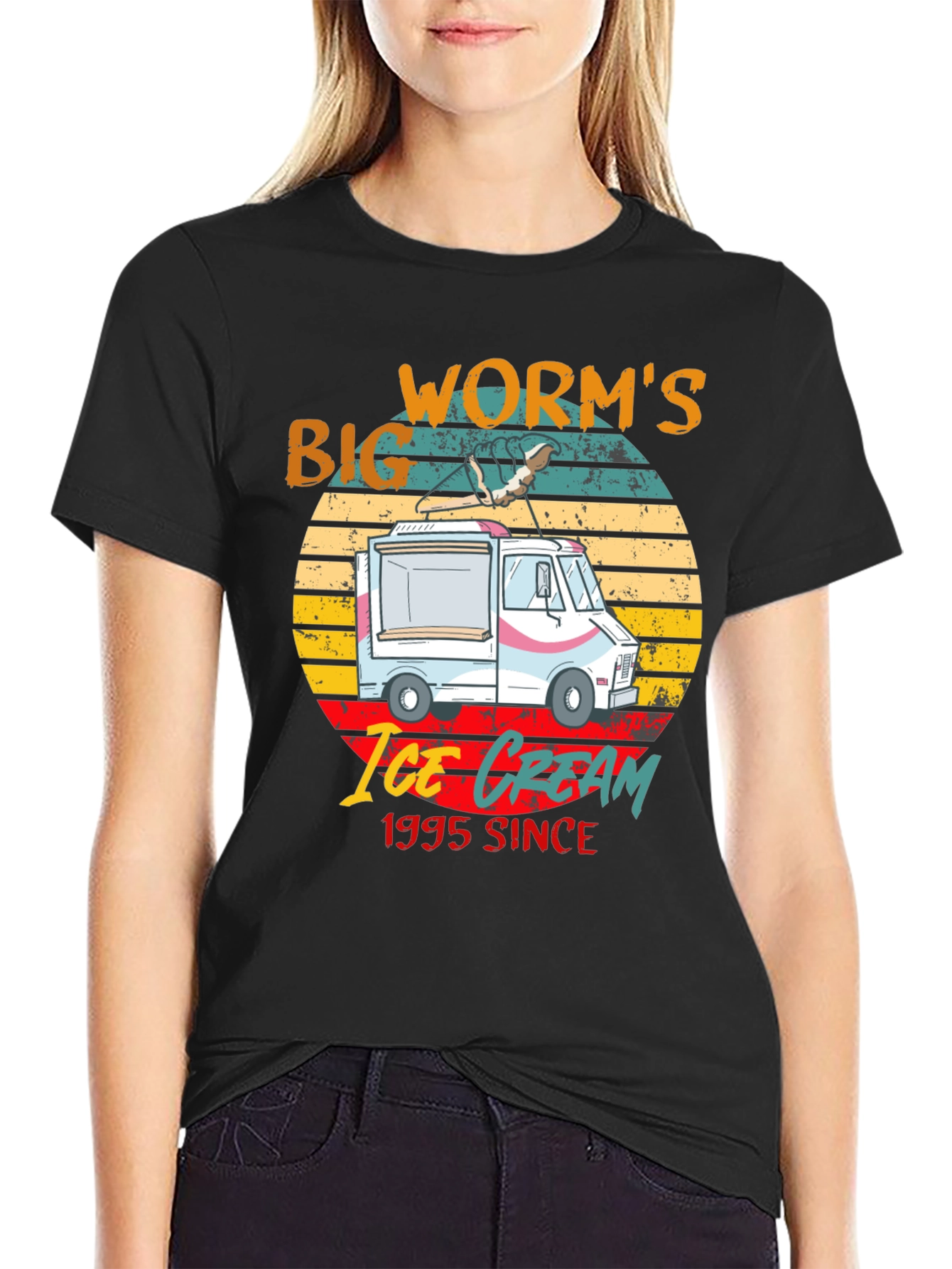Big Worms Ice Cream Since 1995 Graphic Tee