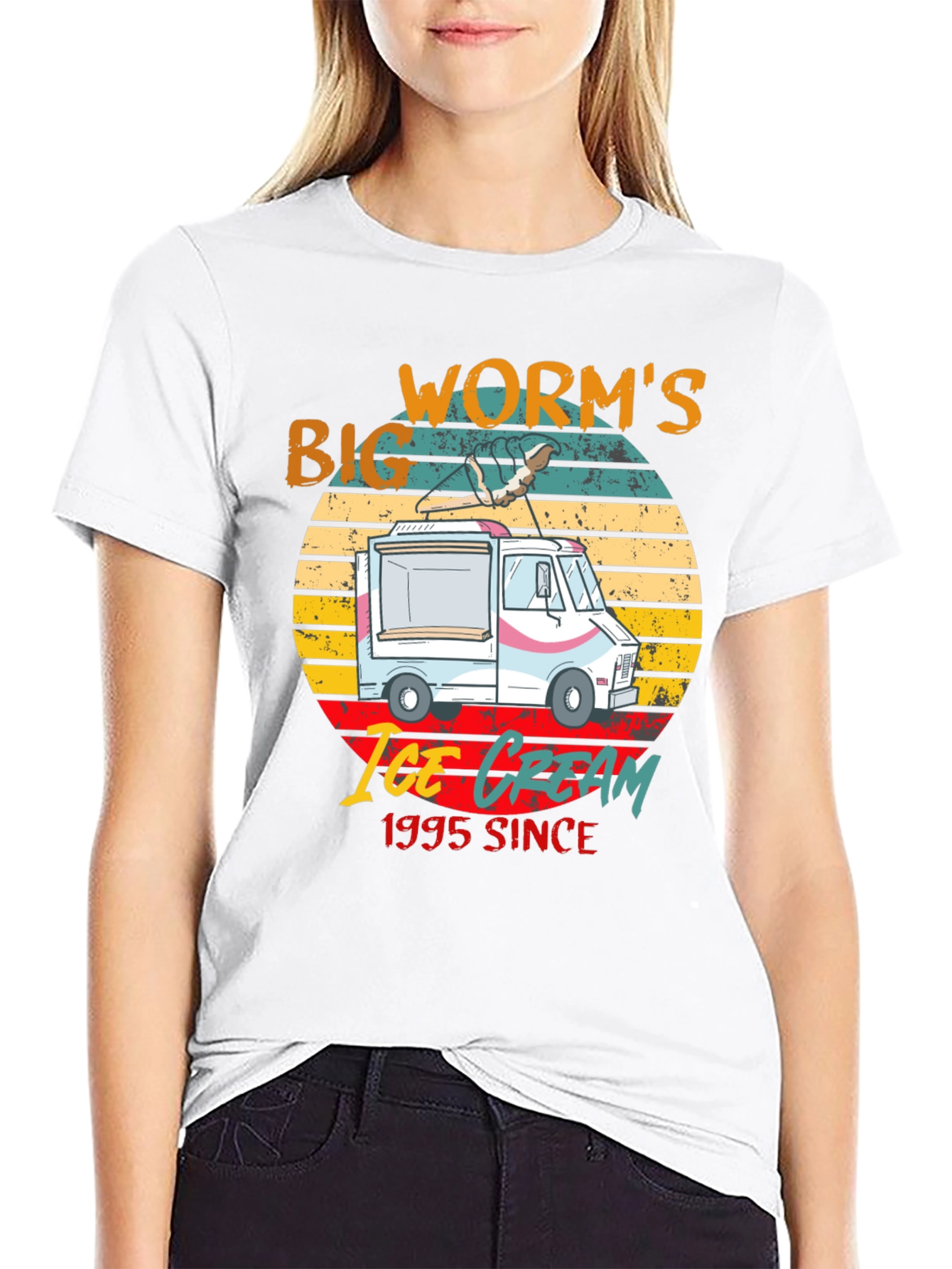 Big Worms Ice Cream Since 1995 Graphic Tee