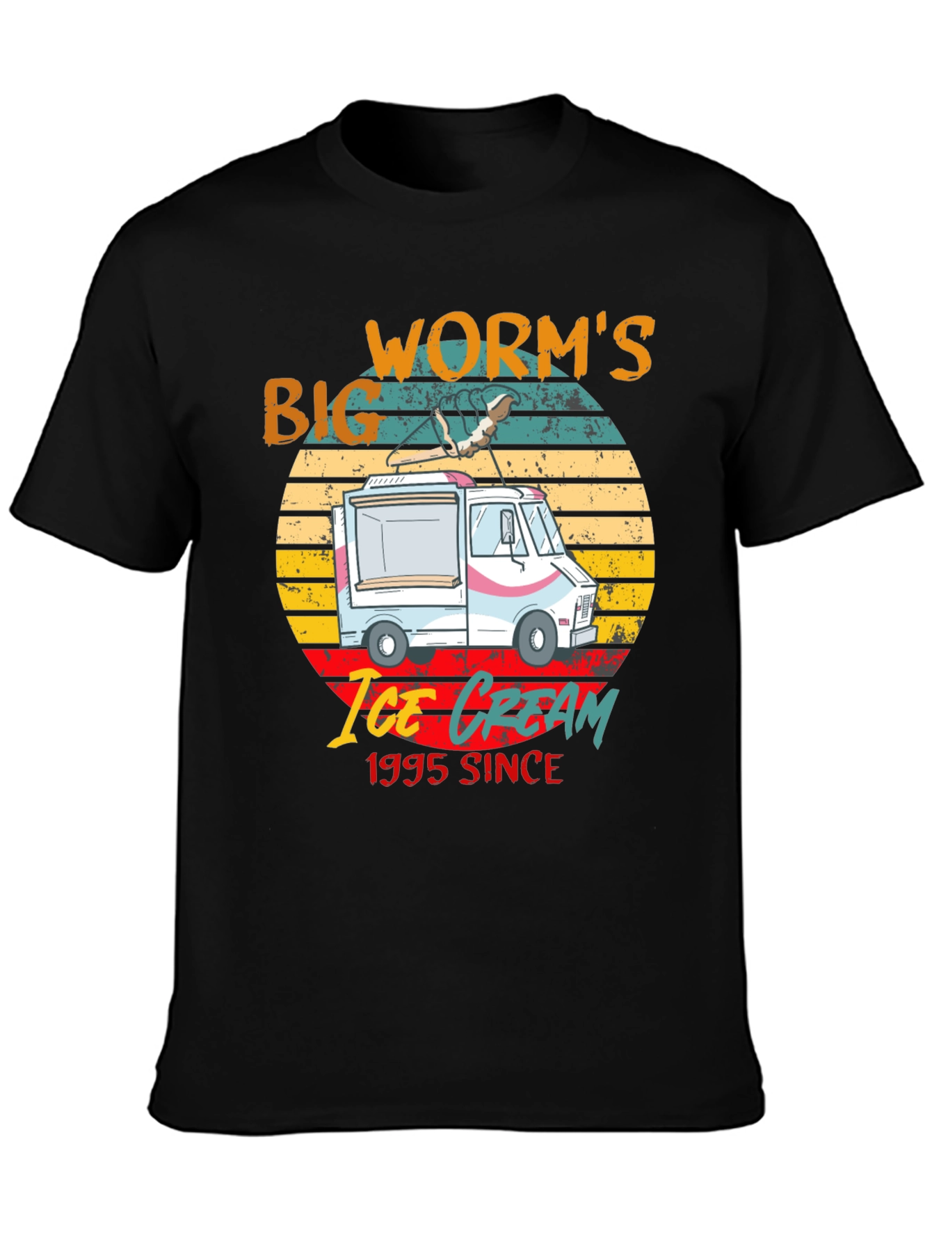 Big Worms Ice Cream Since 1995 Graphic Tee