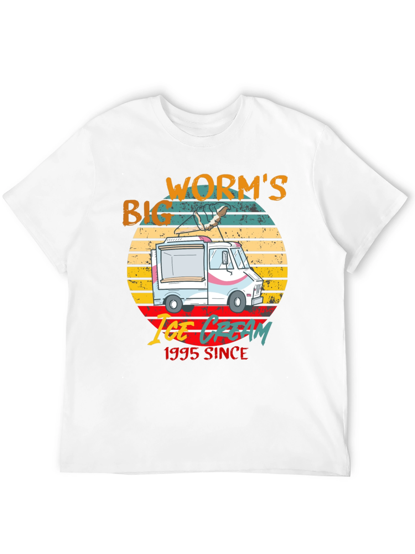 Big Worms Ice Cream Since 1995 Graphic Tee