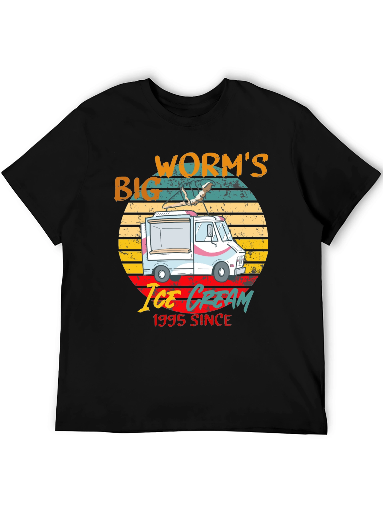 Big Worms Ice Cream Since 1995 Graphic Tee