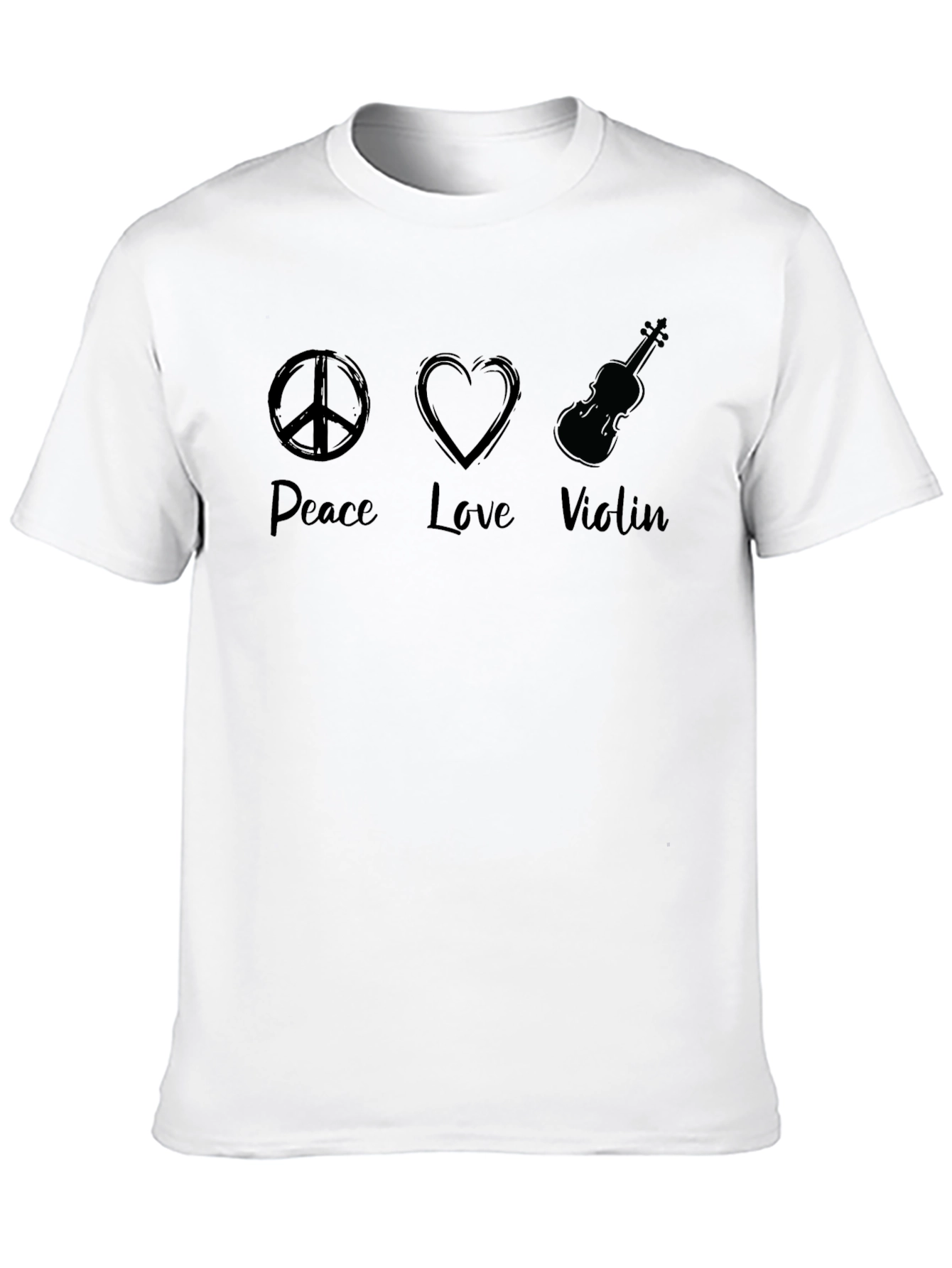 Peace Love Violin Graphic Tee - Unisex
