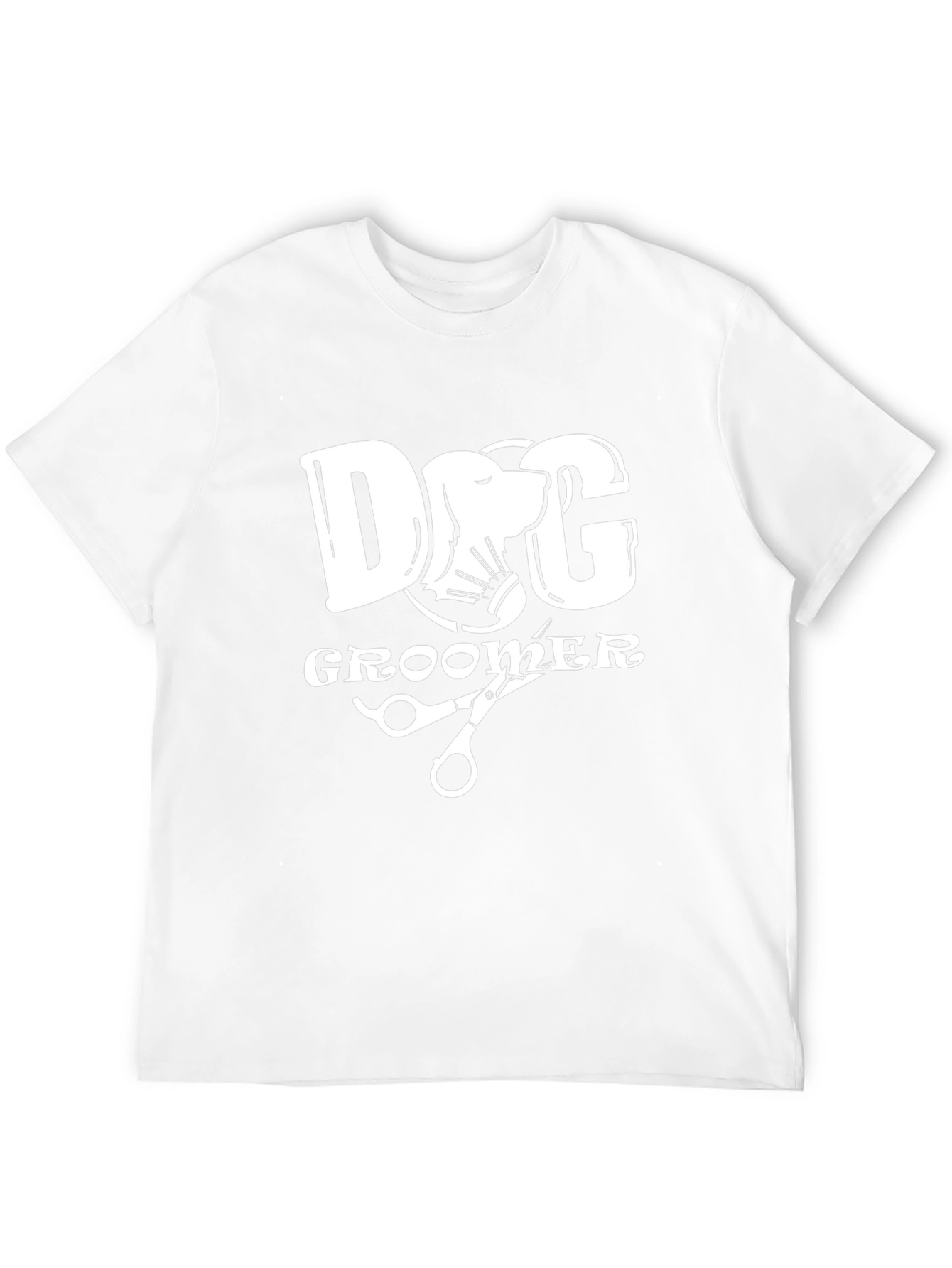Dog Groomer Graphic Tee - Black Cotton T-Shirt