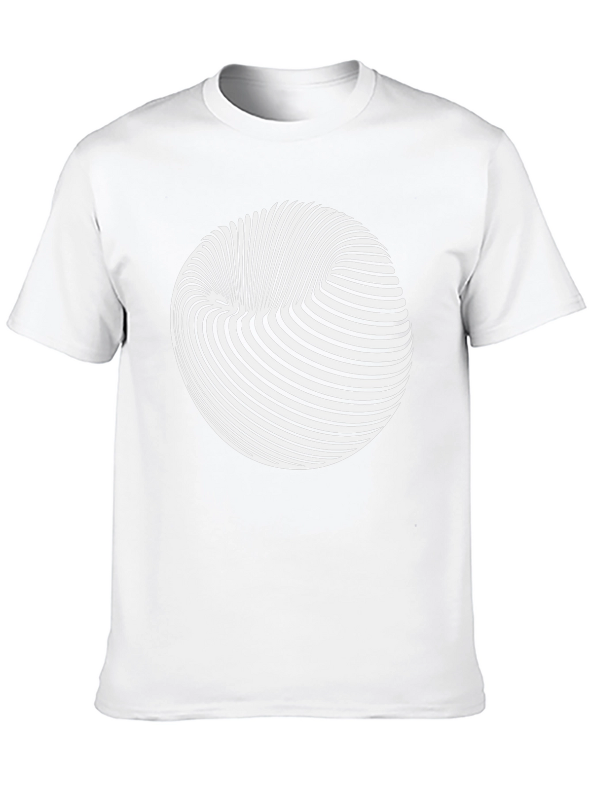Optical Illusion Graphic Tee - Black
