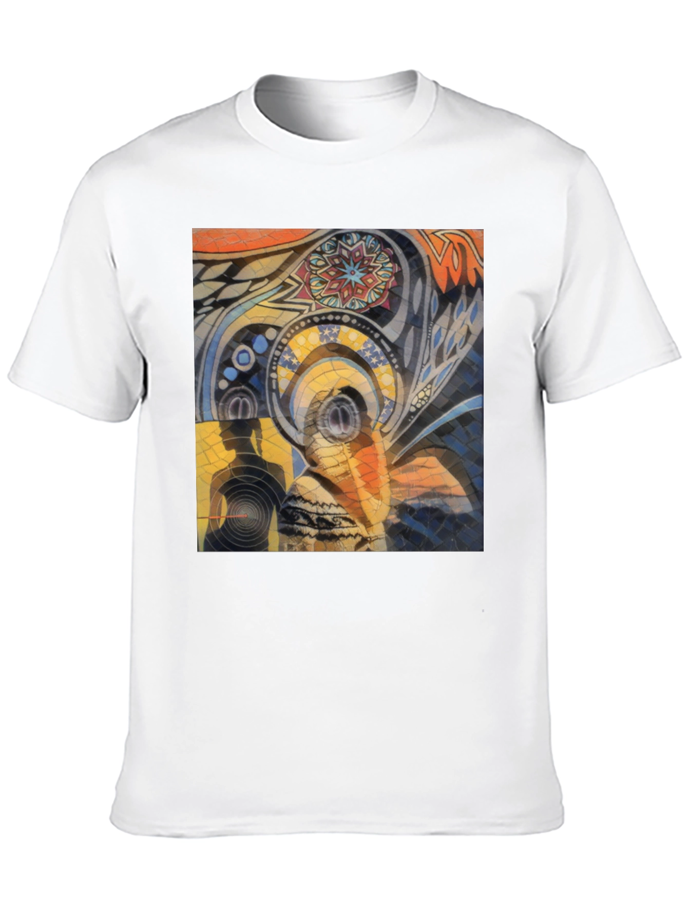 Abstract Art Graphic Print Black T-Shirt