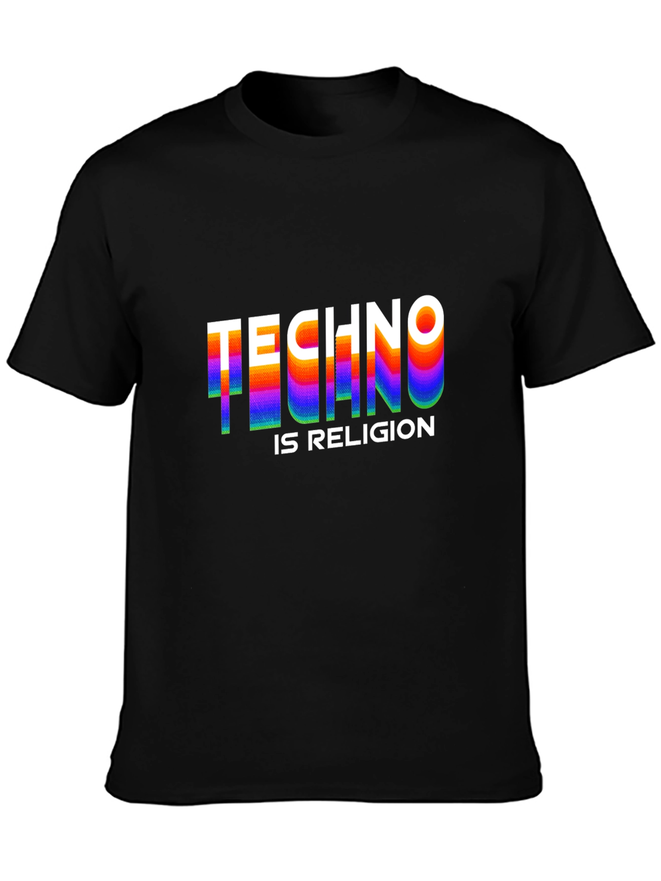 Techno Is Religion Graphic T-Shirt