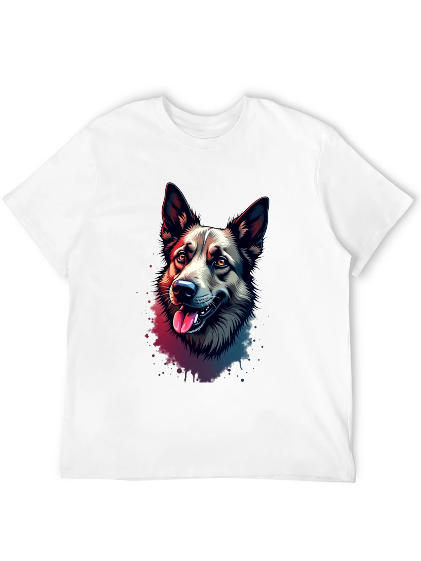 Dog Lovers T-Shirt: Artistic Canine Portrait Tee