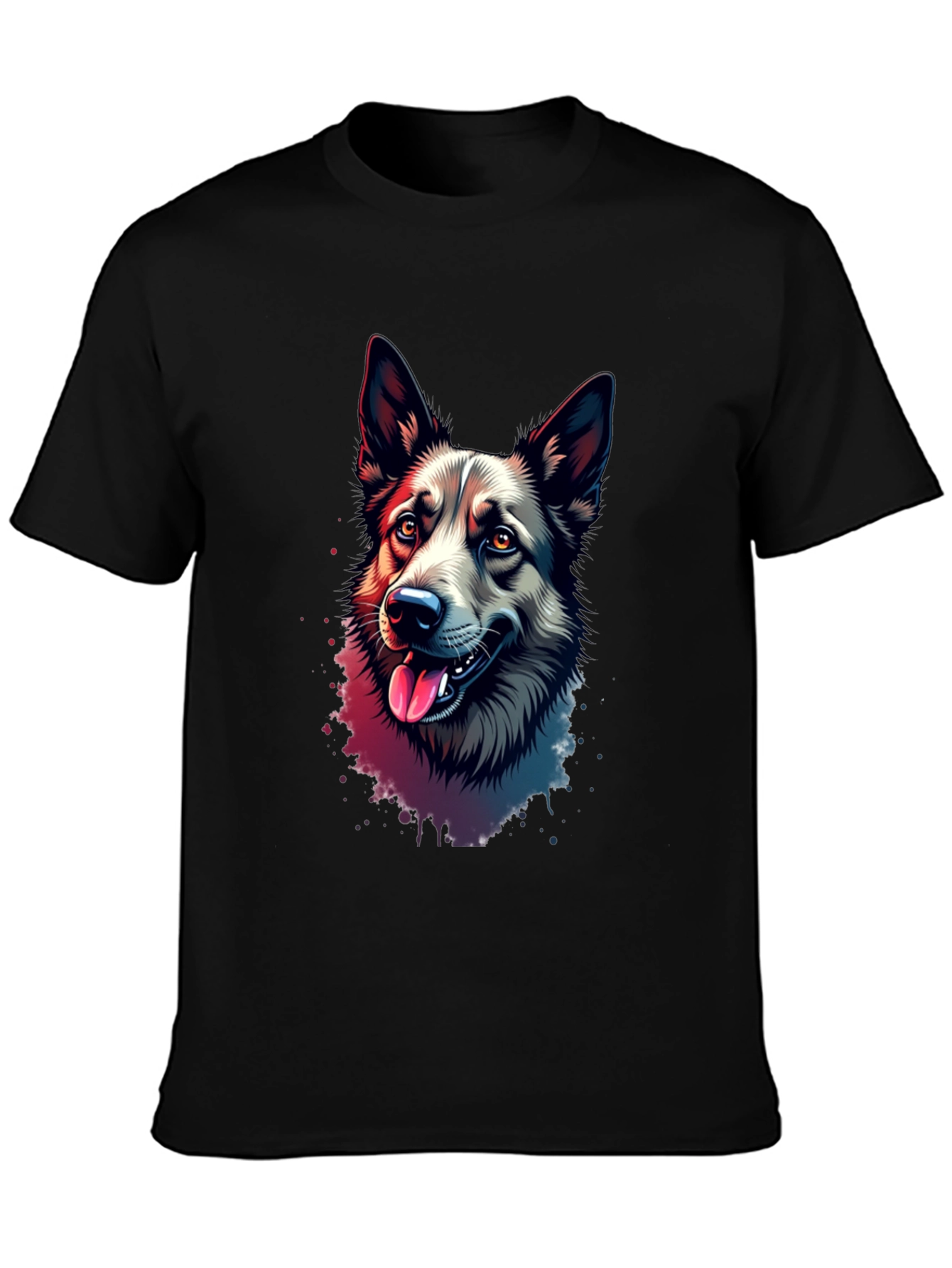 Dog Lovers T-Shirt: Artistic Canine Portrait Tee