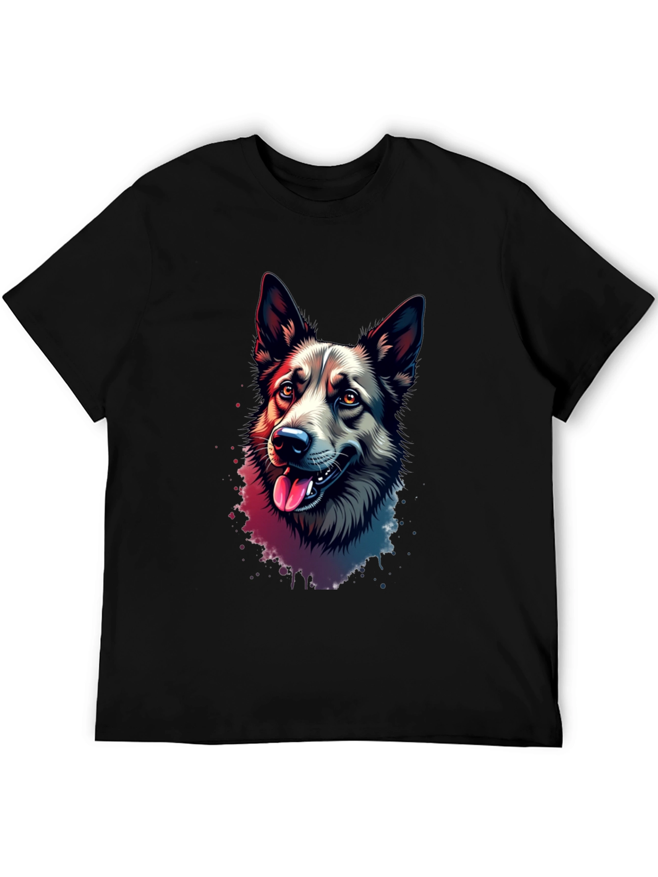 Dog Lovers T-Shirt: Artistic Canine Portrait Tee