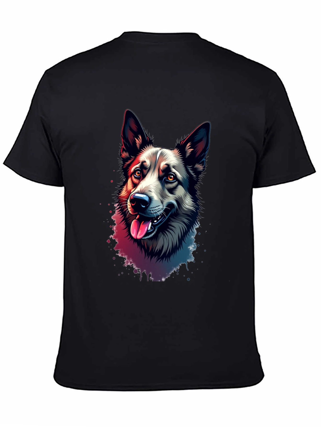 Dog Lovers T-Shirt: Artistic Canine Portrait Tee
