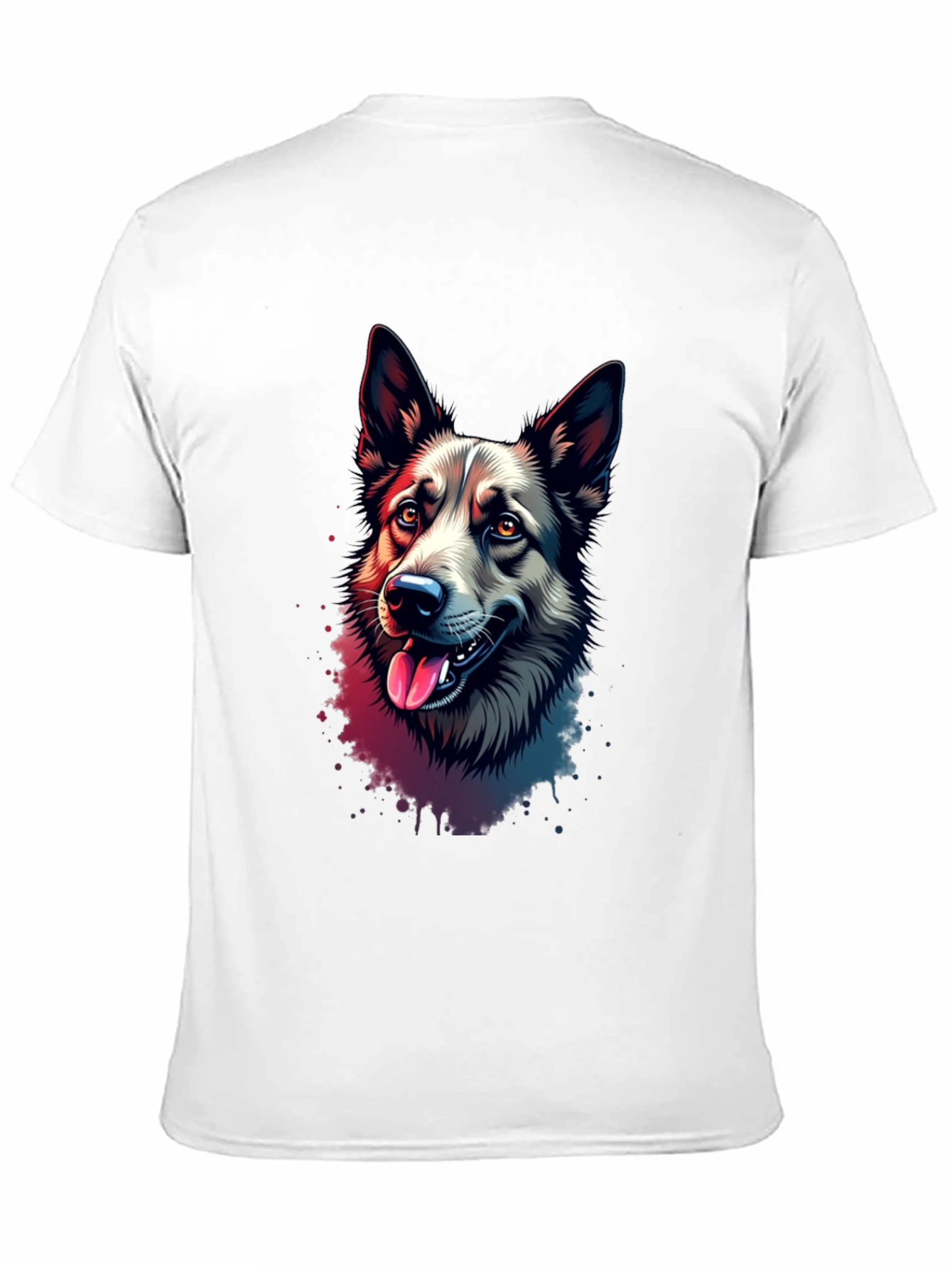 Dog Lovers T-Shirt: Artistic Canine Portrait Tee