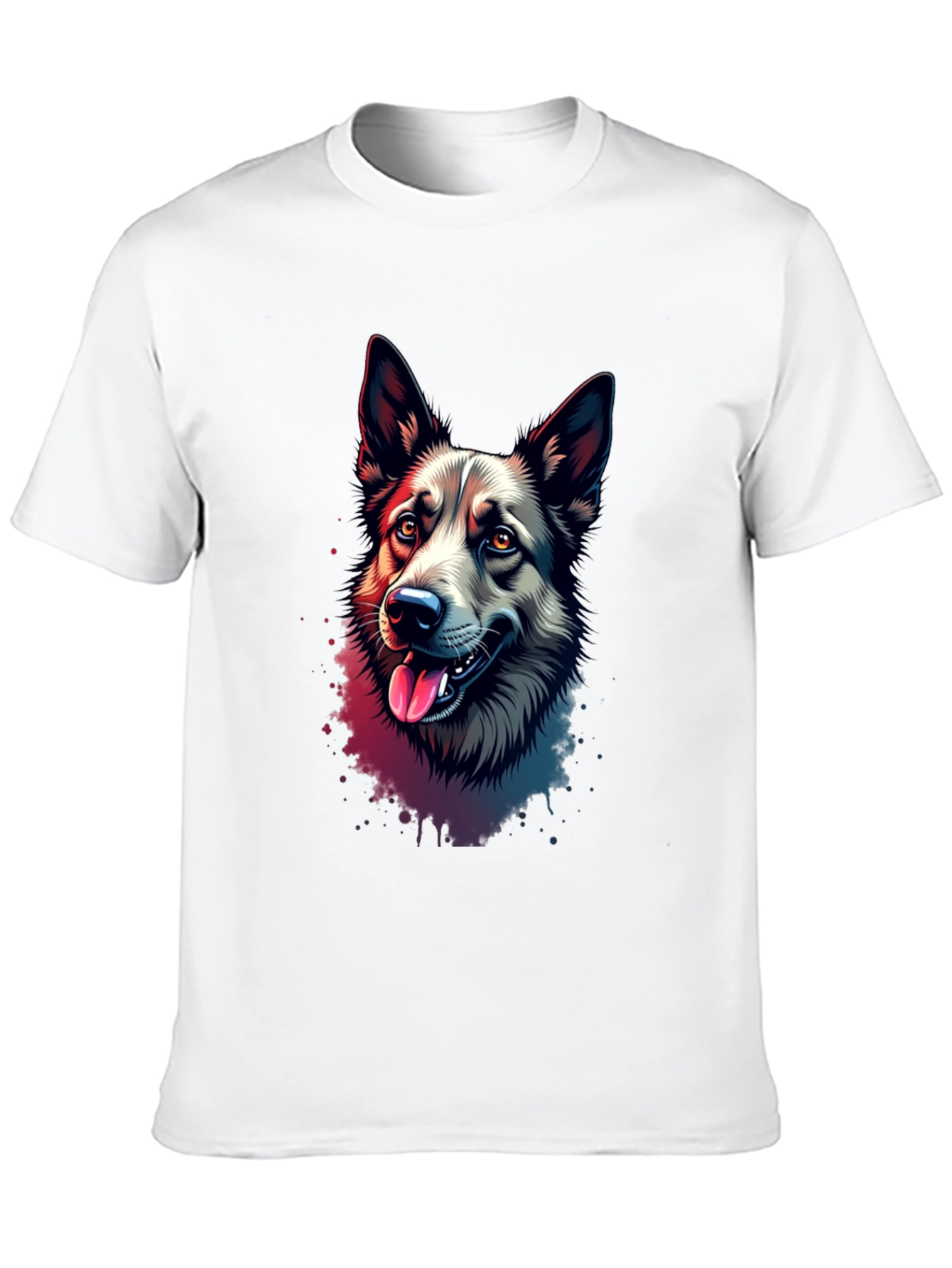 Dog Lovers T-Shirt: Artistic Canine Portrait Tee