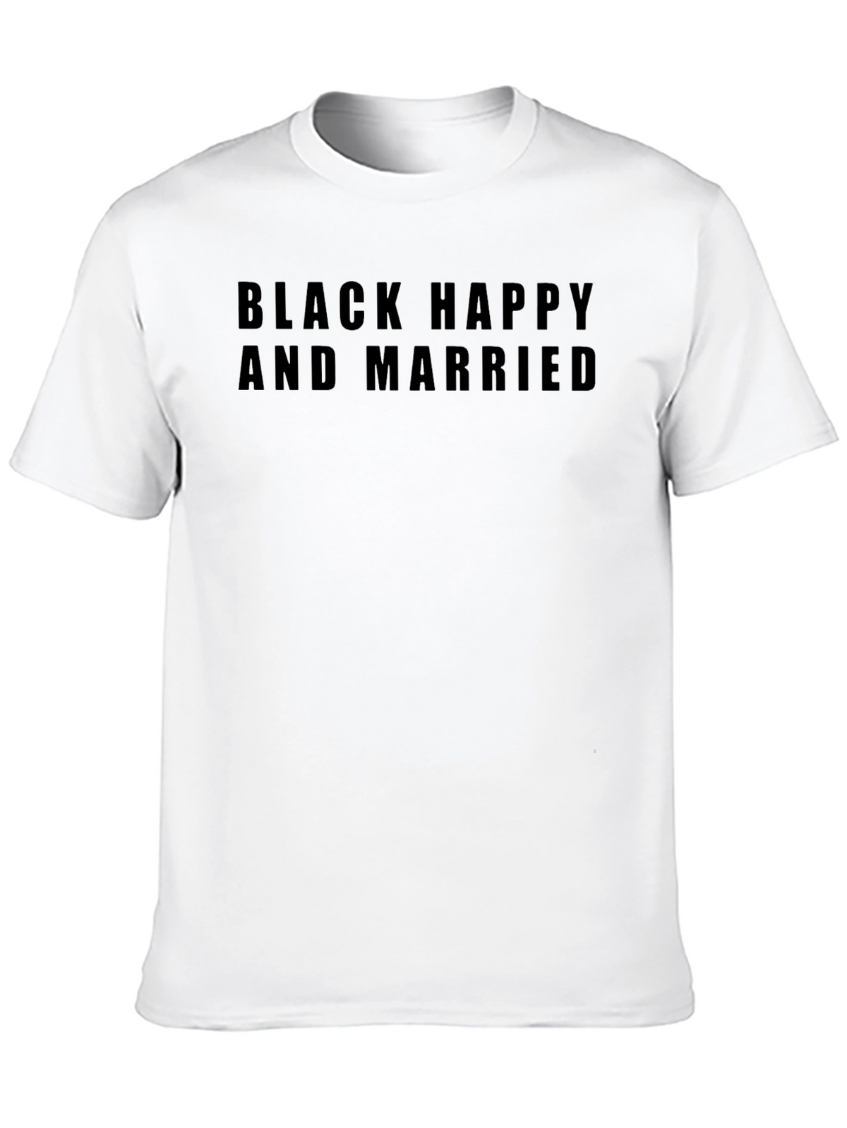 Black Happy and Married T-Shirt
