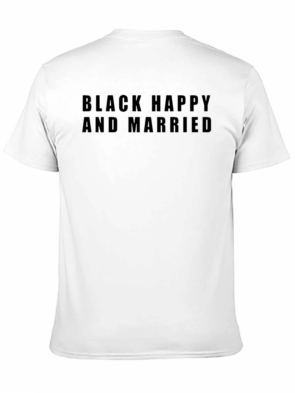 Black Happy and Married T-Shirt