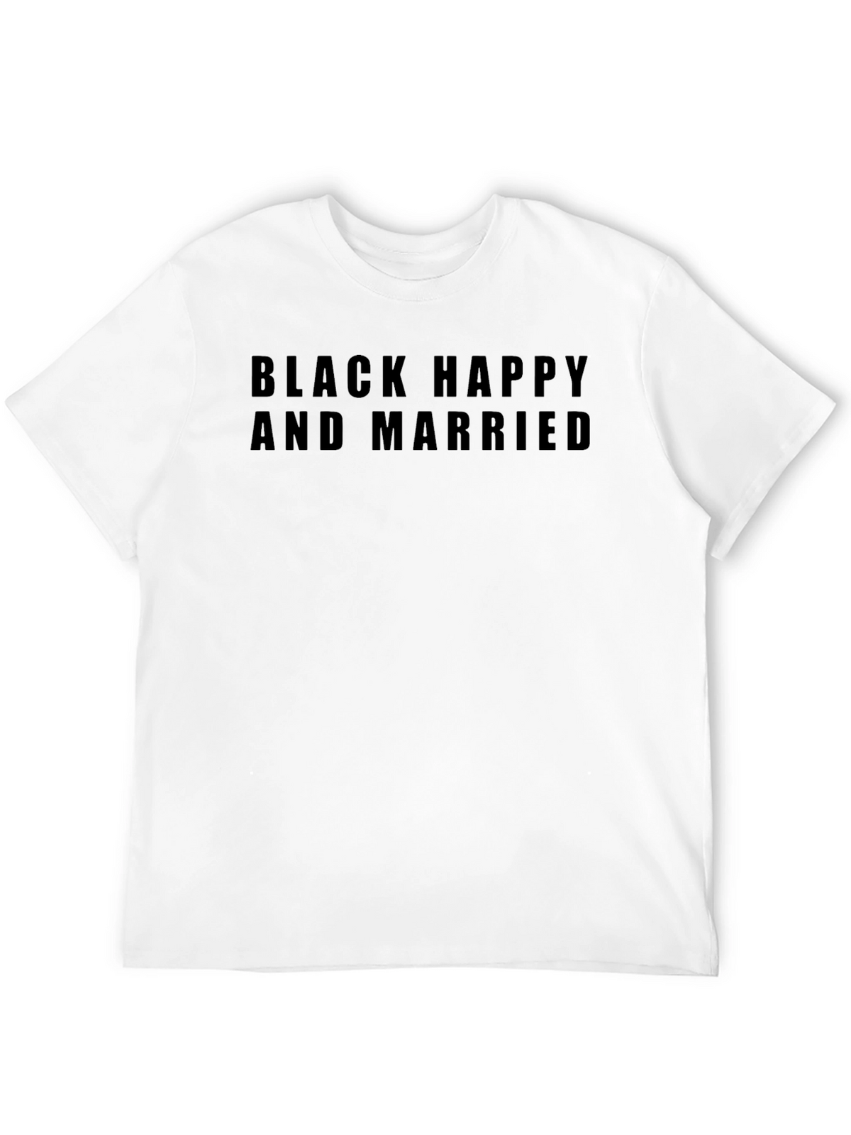 Black Happy and Married T-Shirt