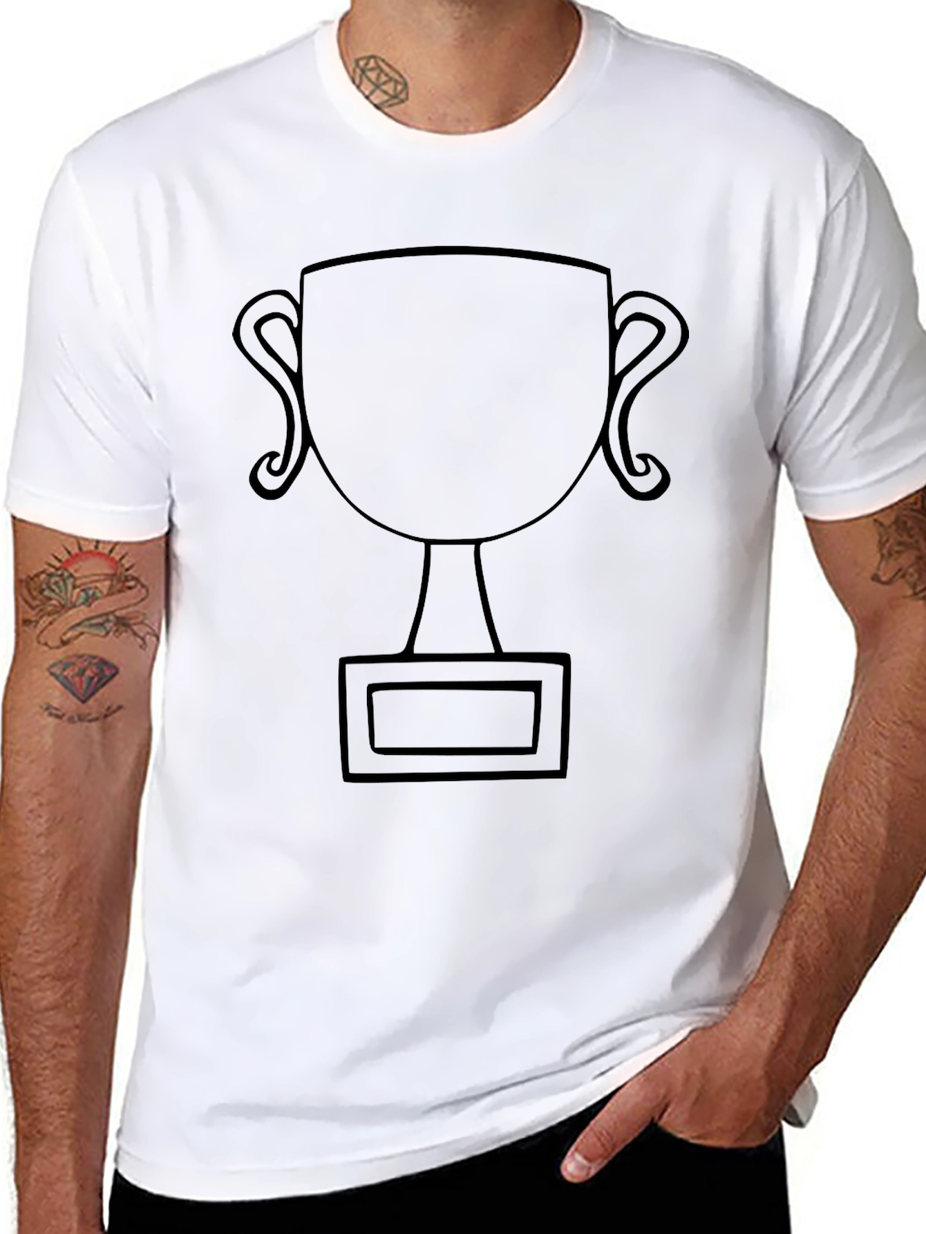 Trophy Graphic Tee - Mens Black T-Shirt