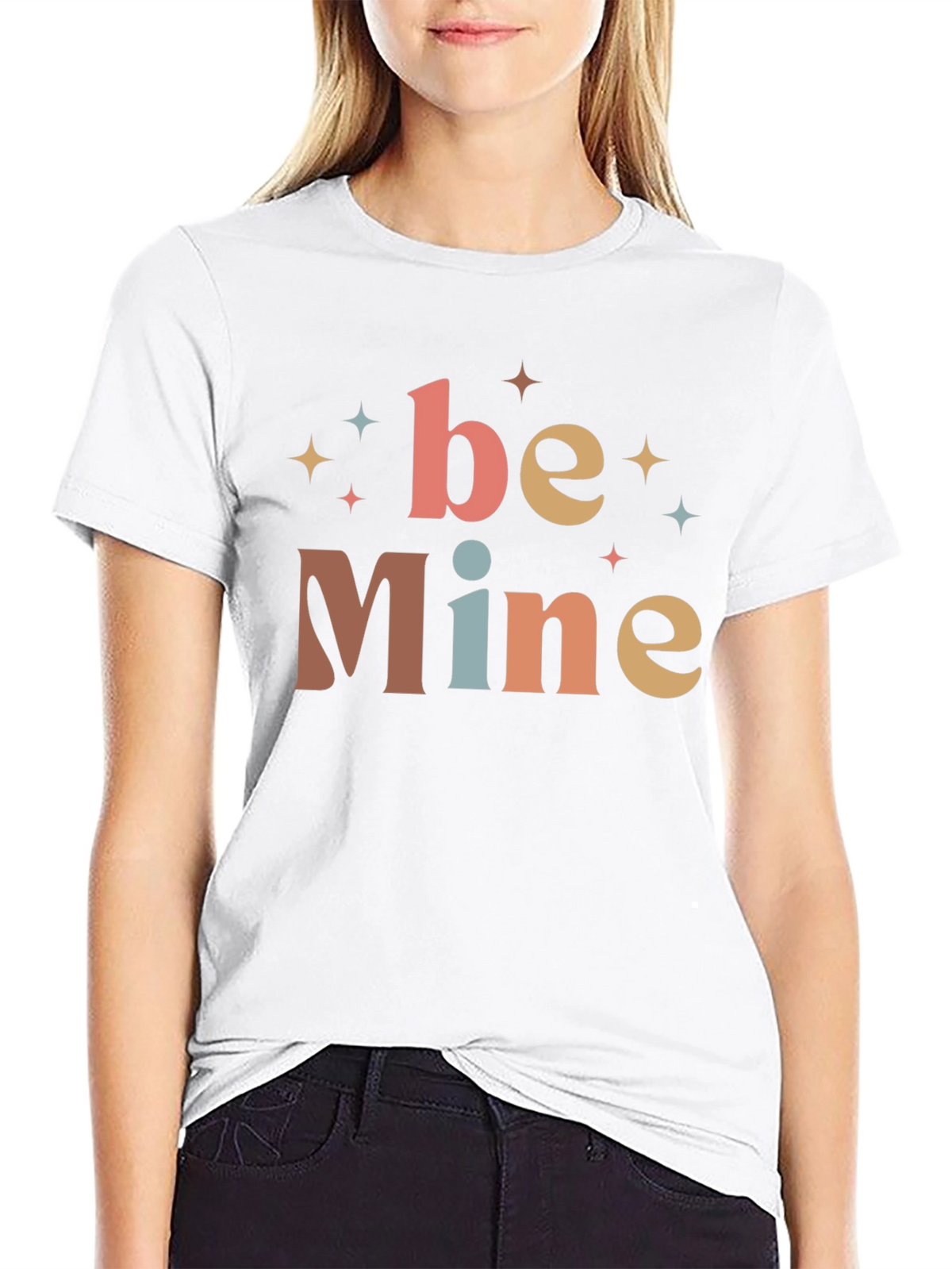 Retro Valentines Day Be Mine Graphic Tee