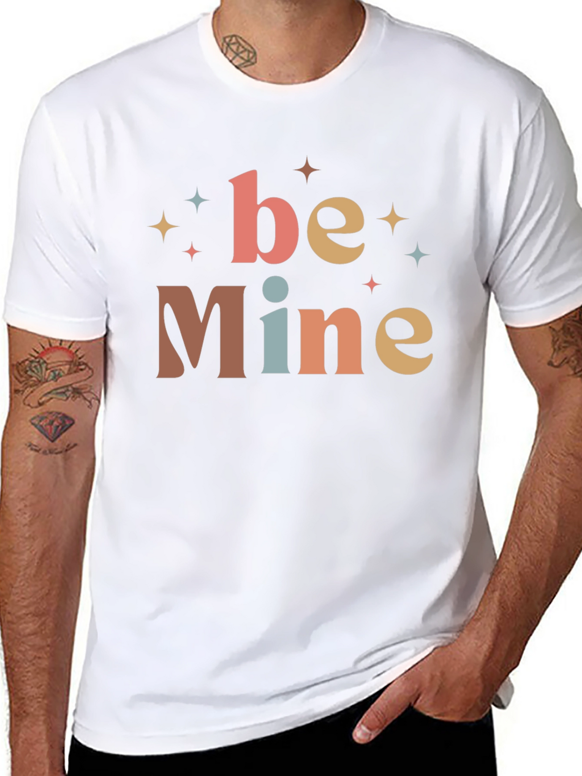 Retro Valentines Day Be Mine Graphic Tee