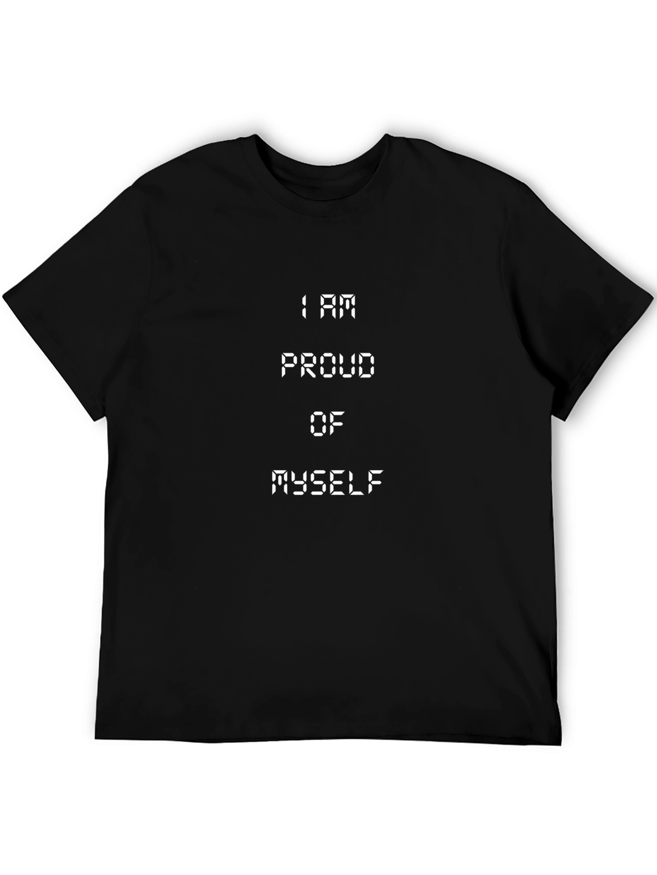 Proud of Myself Graphic T-Shirt - Black