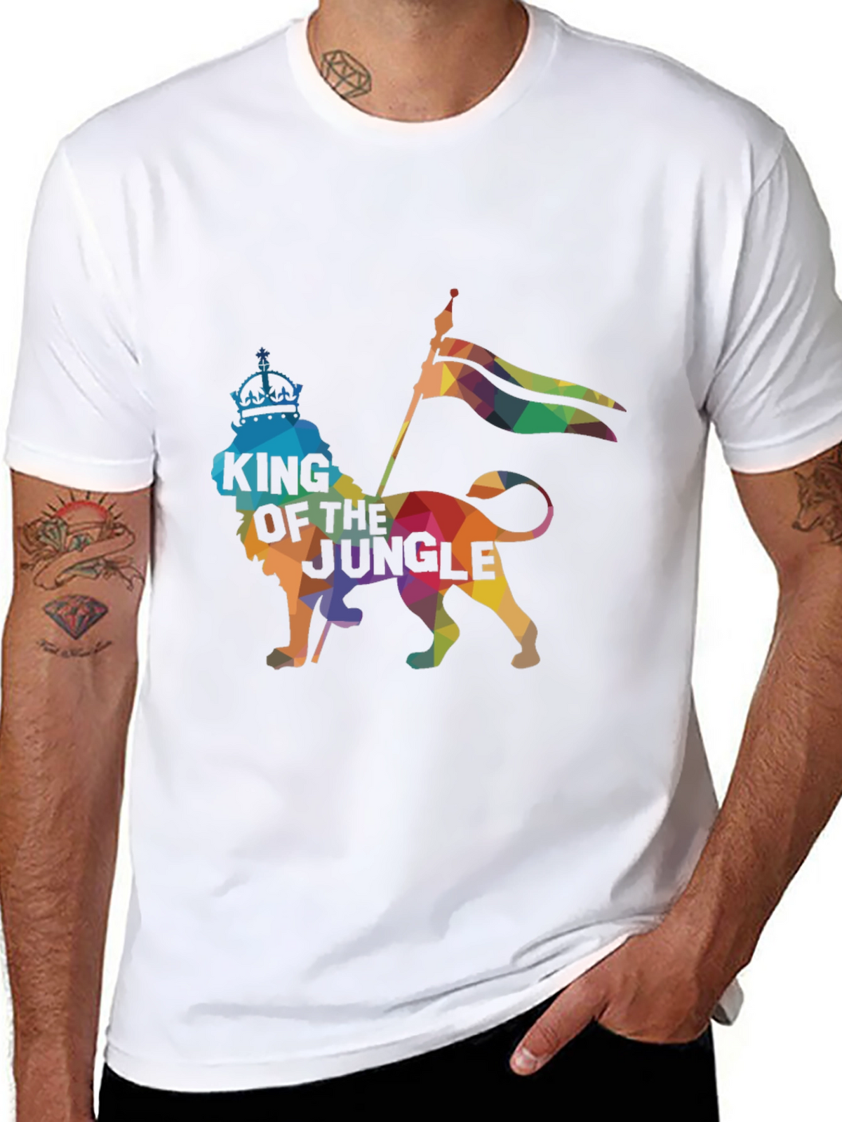 King of the Jungle Graphic Tee - Black