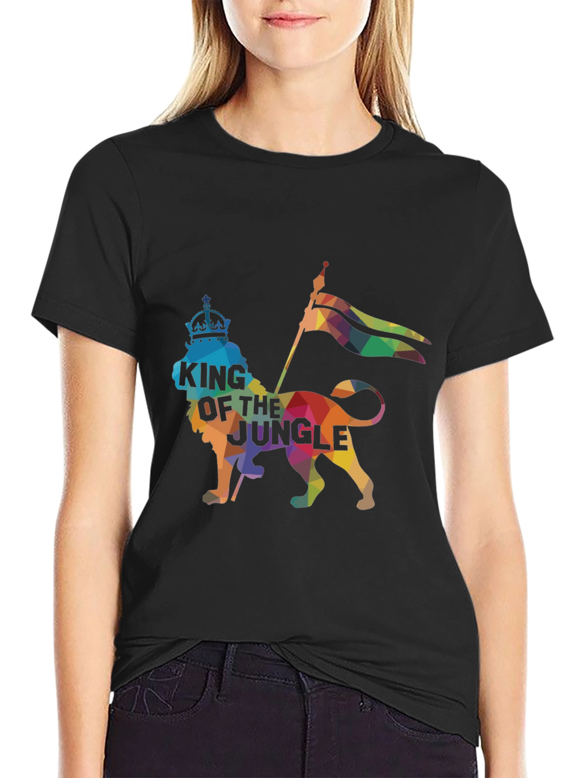 King of the Jungle Graphic Tee - Black