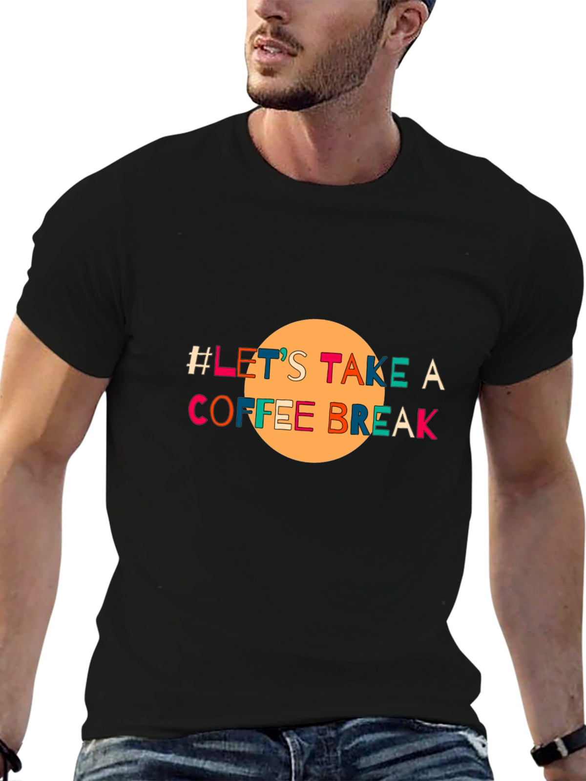 Lets Take A Coffee Break Black T-Shirt