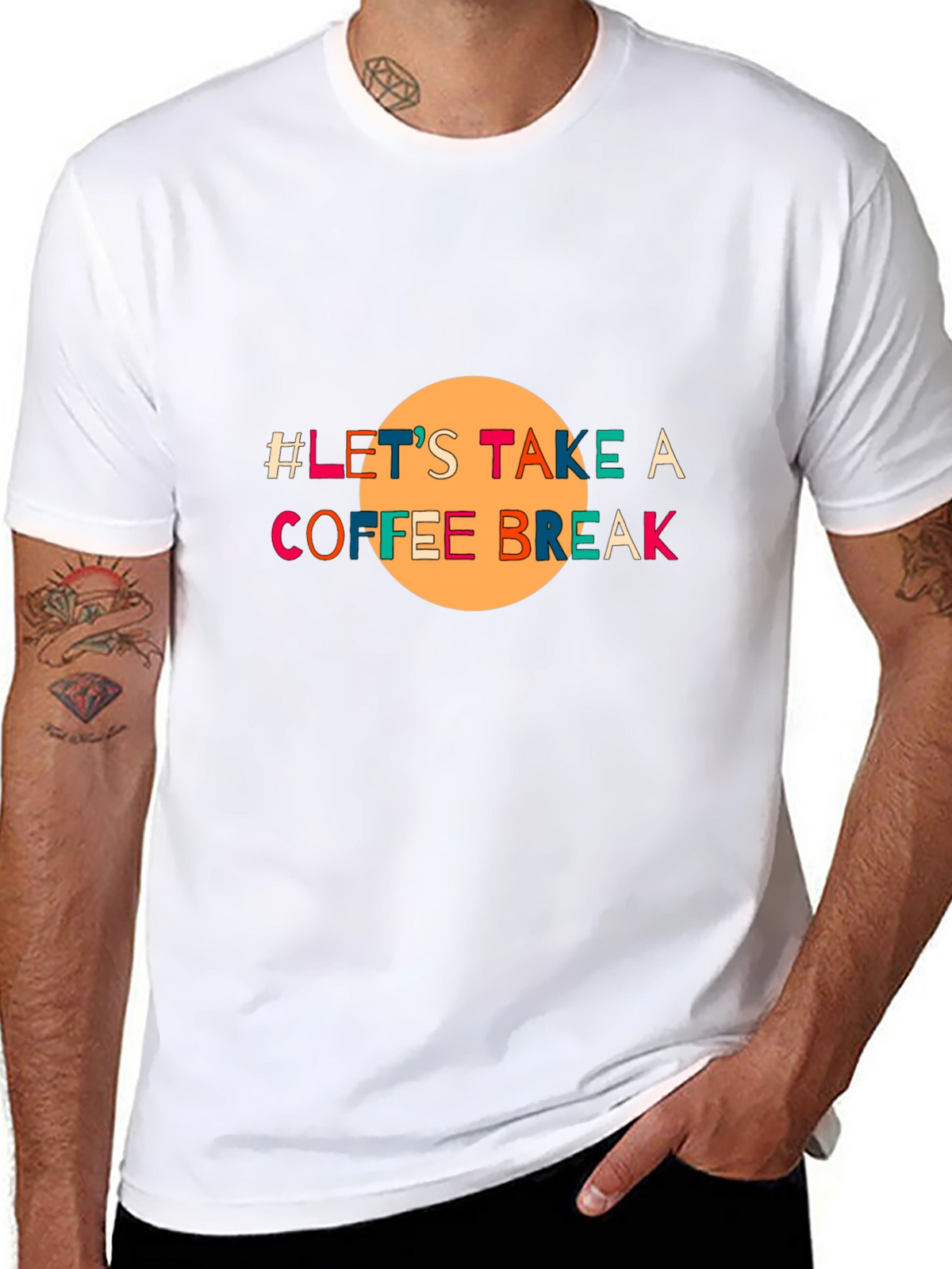 Lets Take A Coffee Break Black T-Shirt