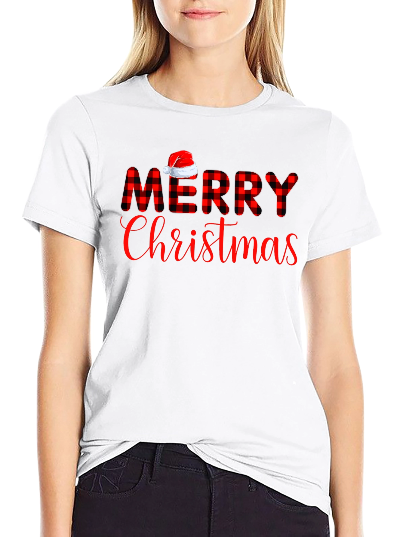 Merry Christmas Graphic Tee - Holiday Cheer