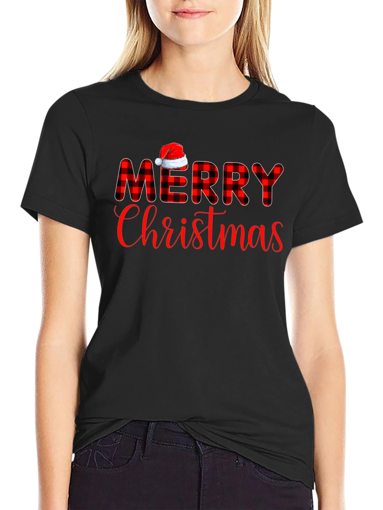 Merry Christmas Graphic Tee - Holiday Cheer