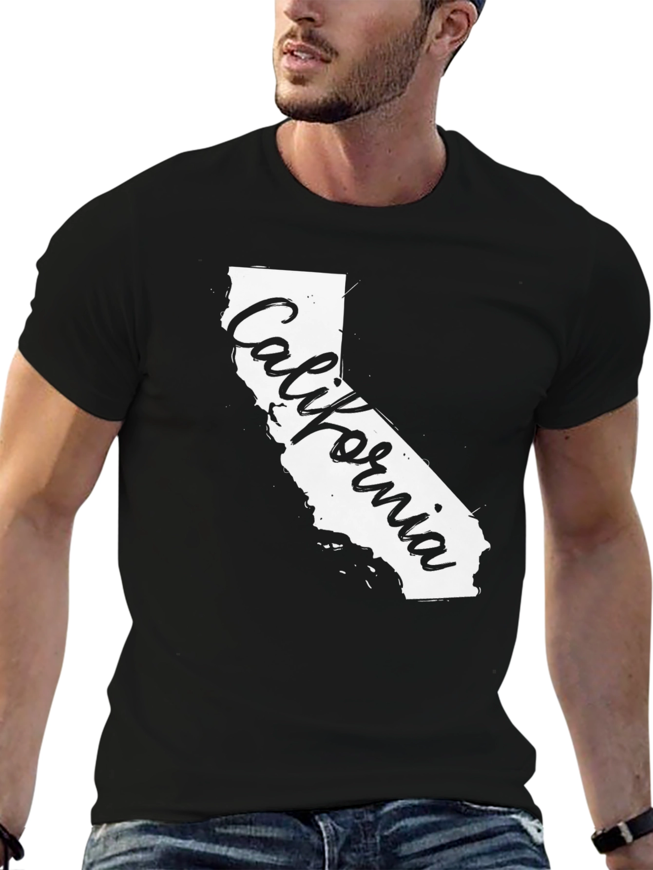 California State T-Shirt - Black Graphic Tee