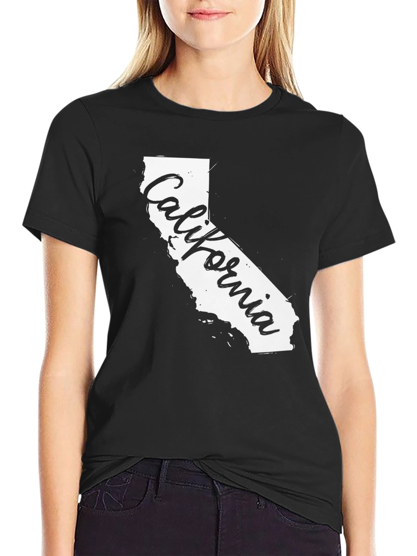 California State T-Shirt - Black Graphic Tee