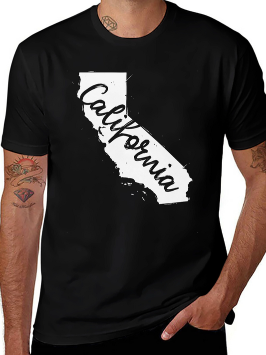 California State T-Shirt - Black Graphic Tee