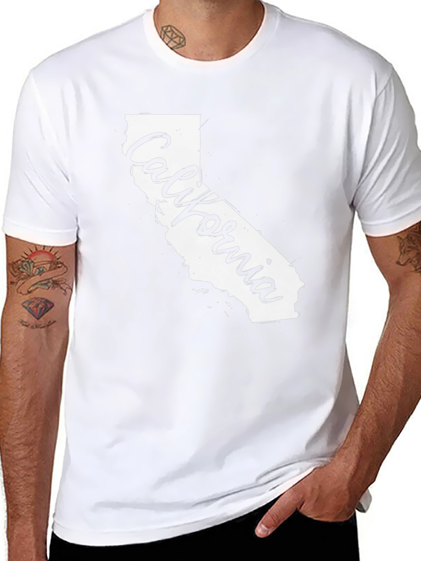 California State T-Shirt - Black Graphic Tee