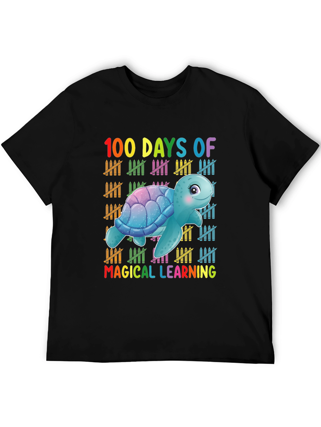 100 Days Of Magical Learning Turtle T-Shirt