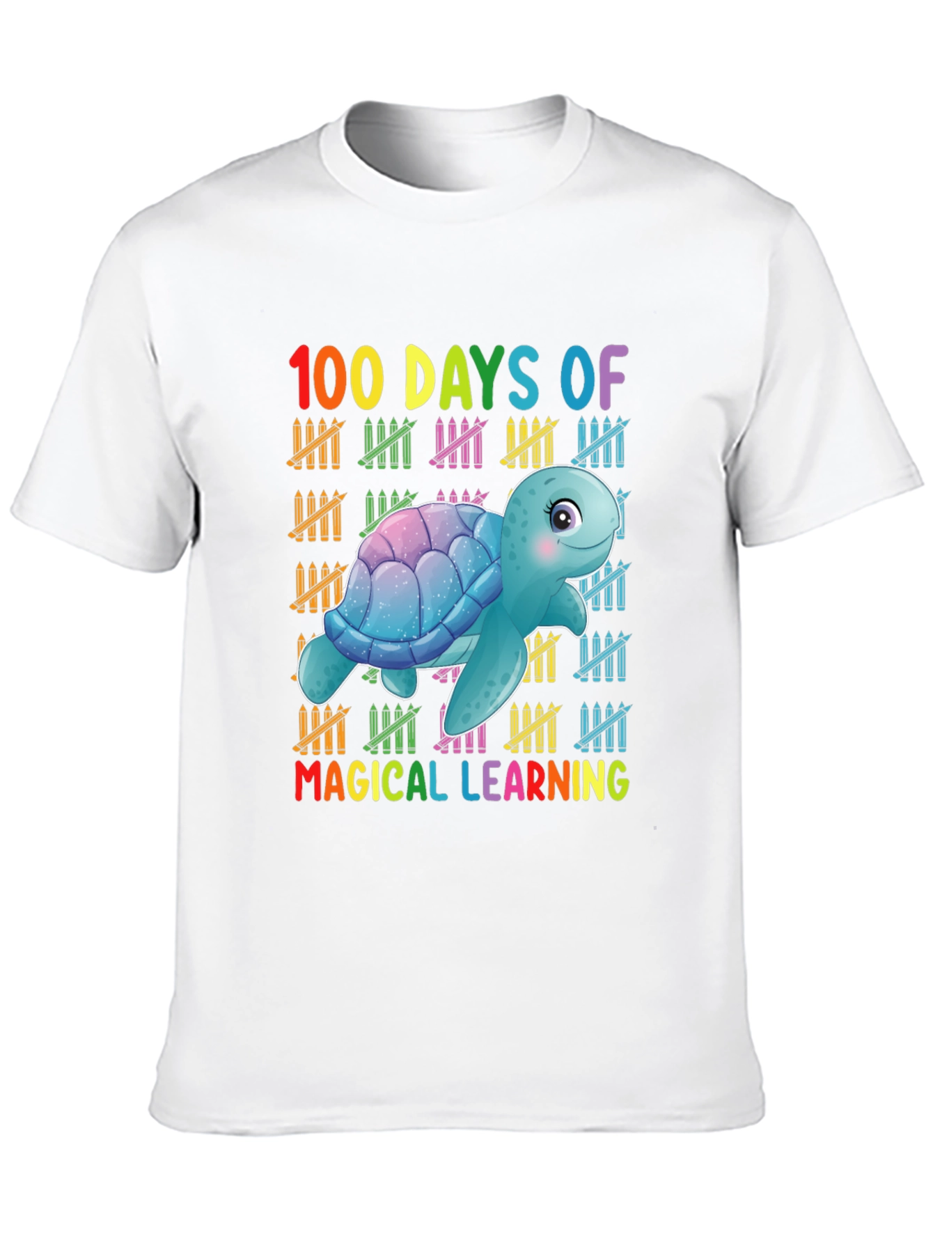 100 Days Of Magical Learning Turtle T-Shirt
