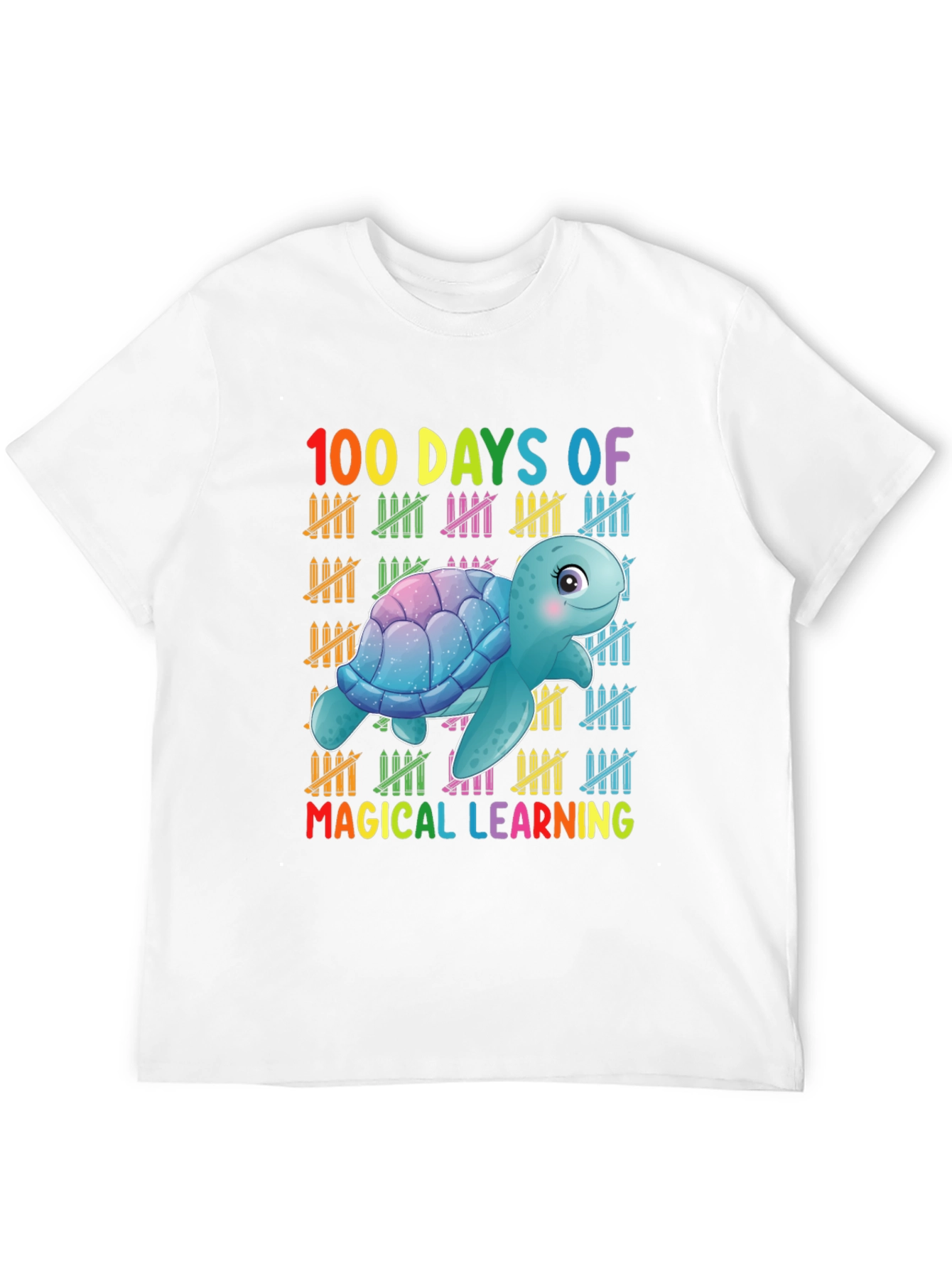 100 Days Of Magical Learning Turtle T-Shirt