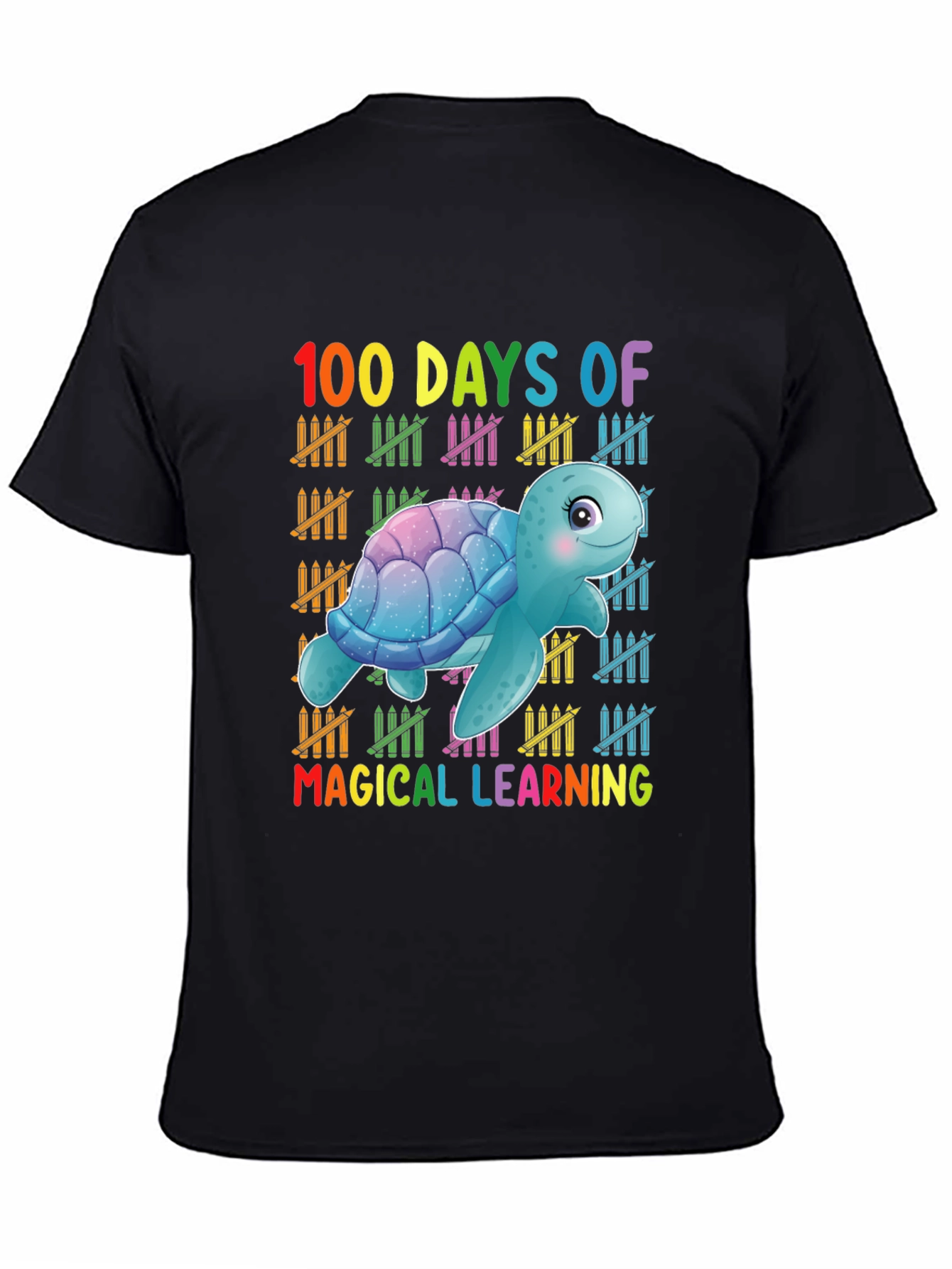 100 Days Of Magical Learning Turtle T-Shirt